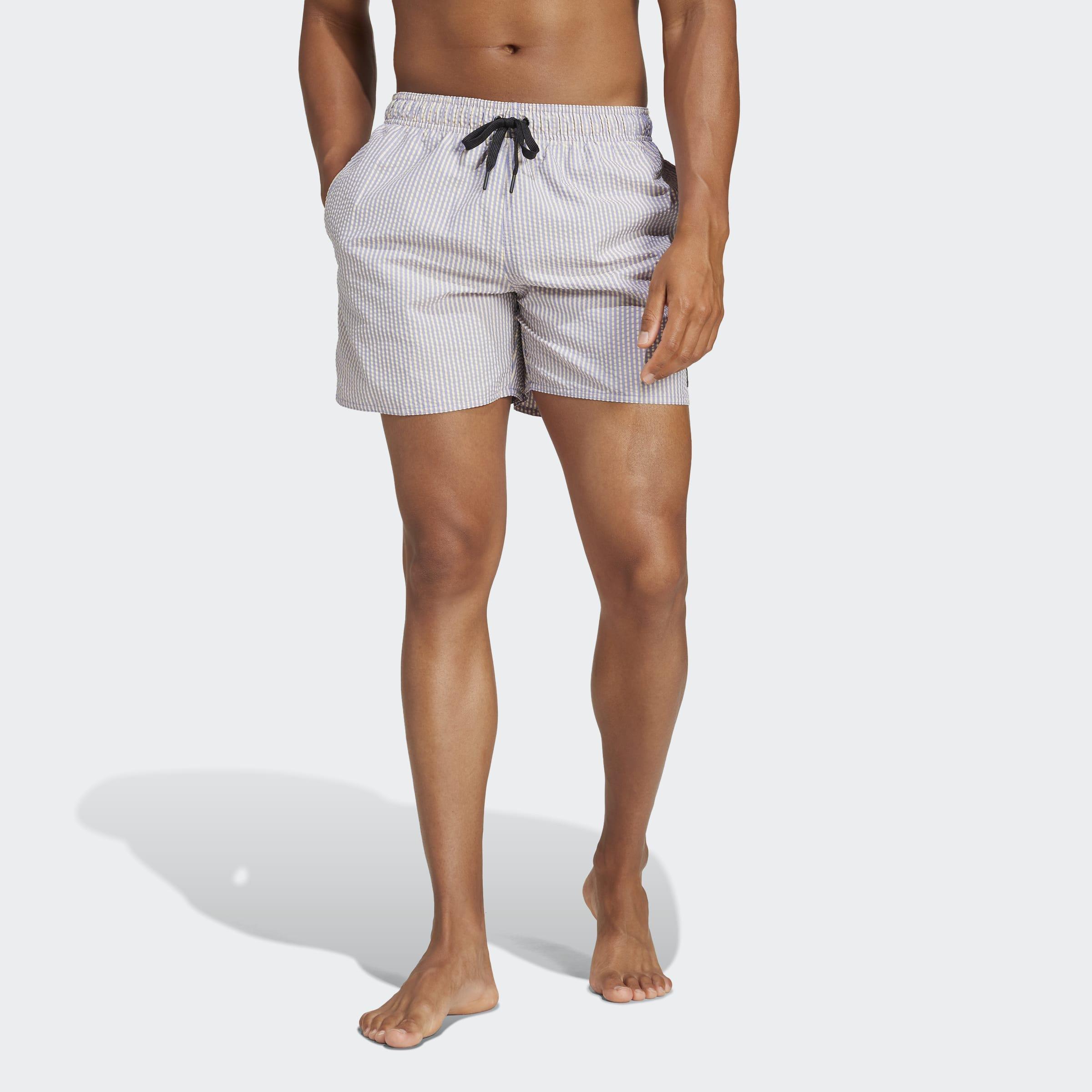 Stripey Classics Swim Shorts Short Length, Blue, A901_ONE, large image number 4