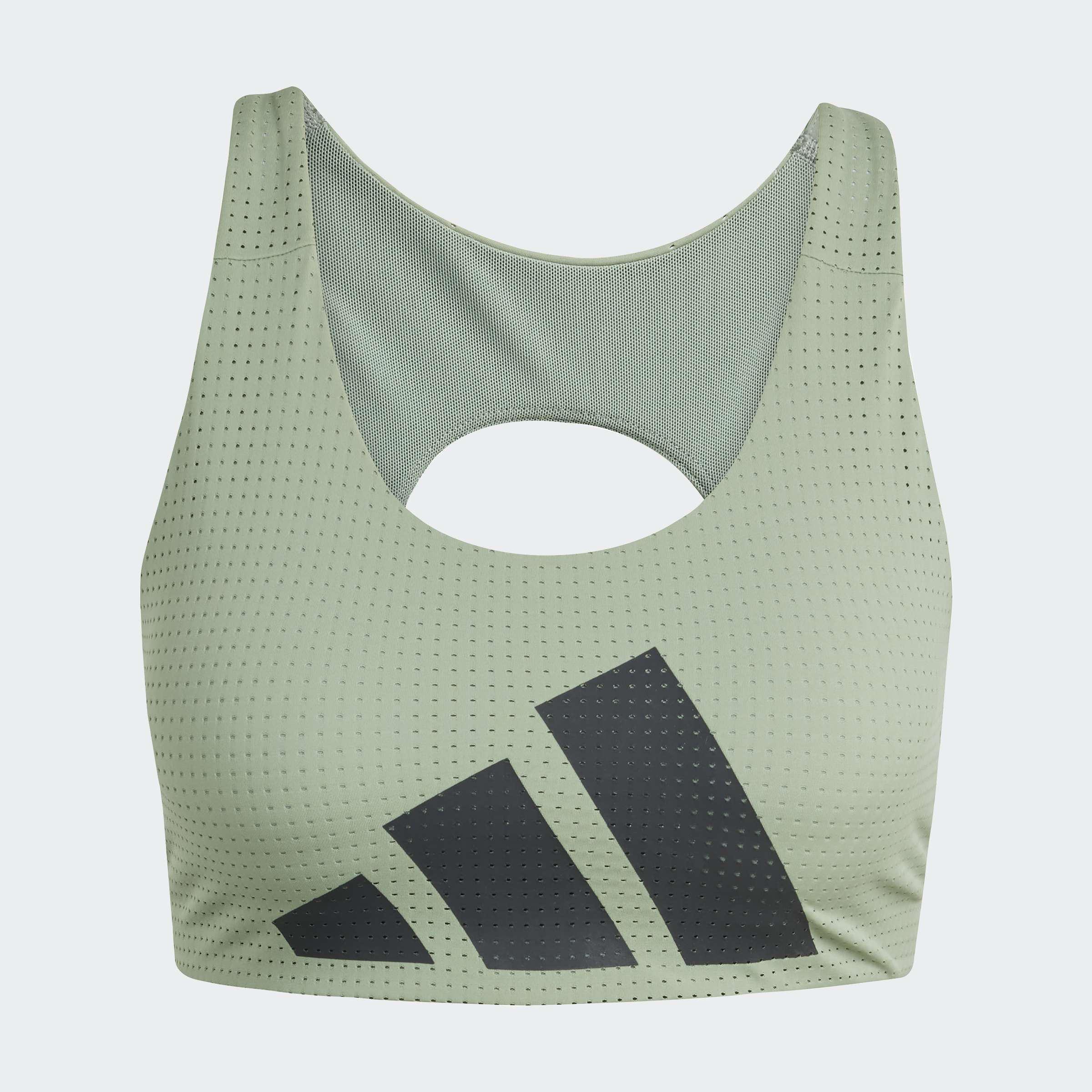 Powerimpact HIIT Medium-Support Training Bra, Green, A901_ONE, large image number 0