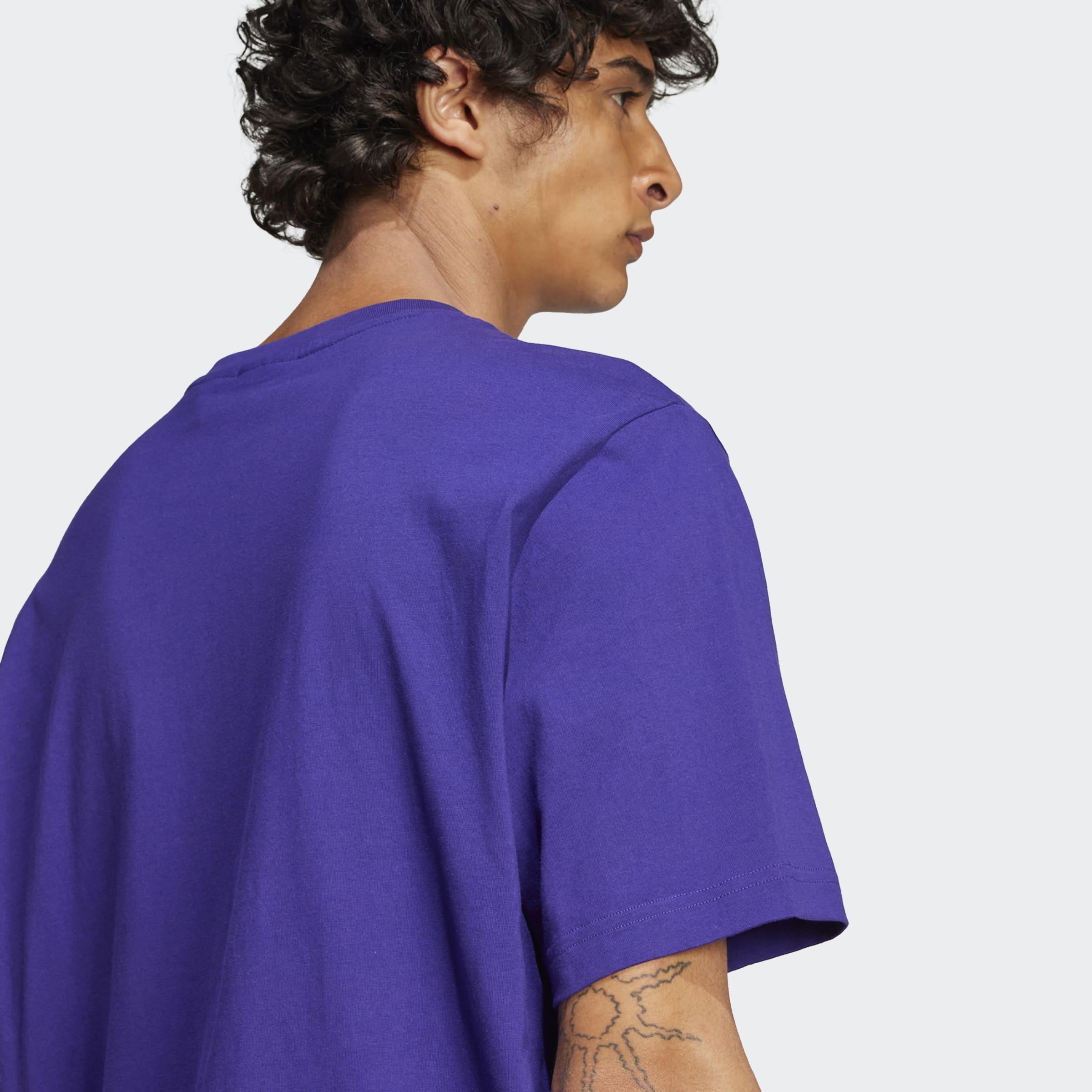 Skeleton Trefoil T-Shirt, Purple, A901_ONE, large image number 3