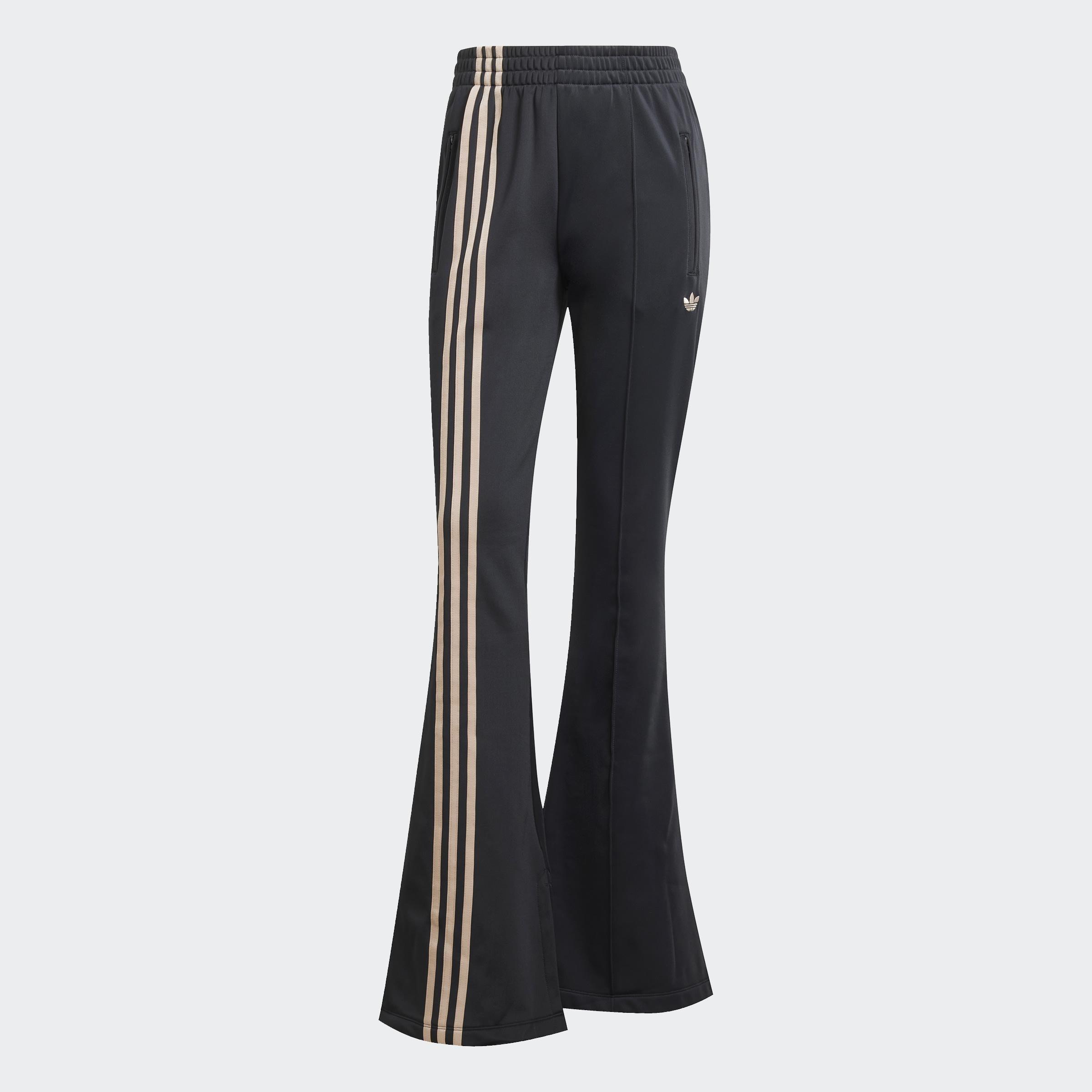 3-Stripes Flared Firebird Track Pants, Black, A901_ONE, large image number 1