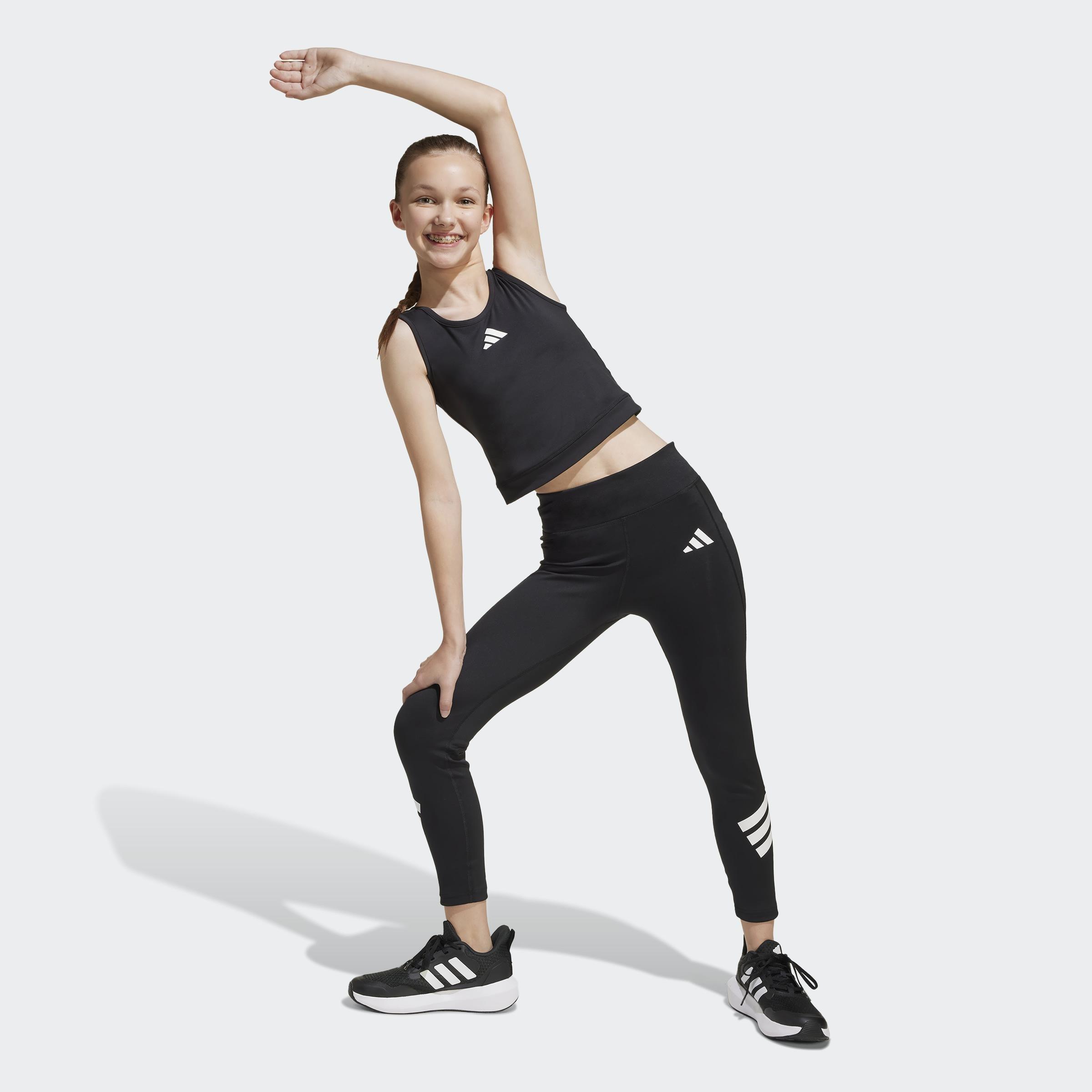 Kids All Sports Optime Nxt 7/8 Leggings, Black, A901_ONE, large image number 4