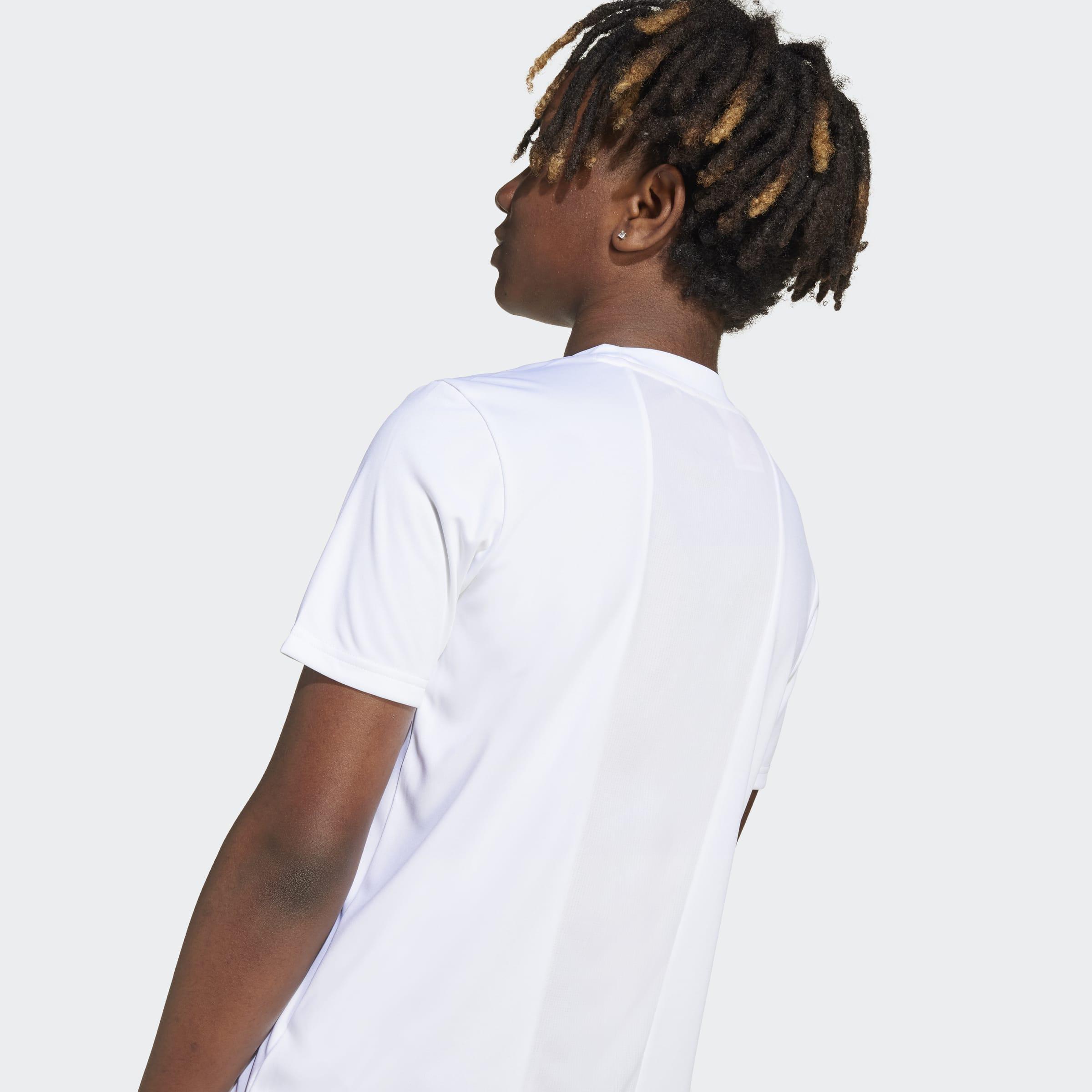 Kids Unisex Train Essentials 3-Stripes Tee Set, White, A901_ONE, large image number 7
