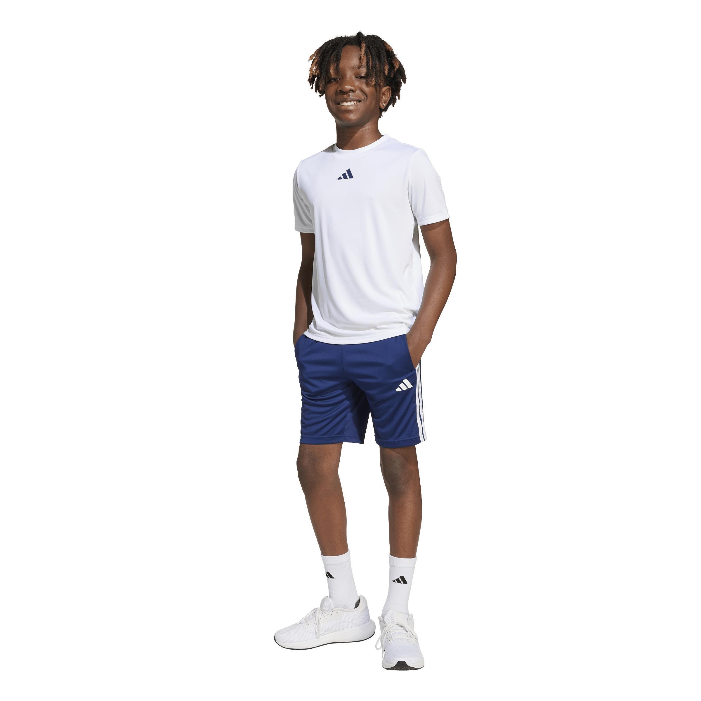 Kids Unisex Train Essentials 3-Stripes Tee Set, White, A901_ONE, large image number 12
