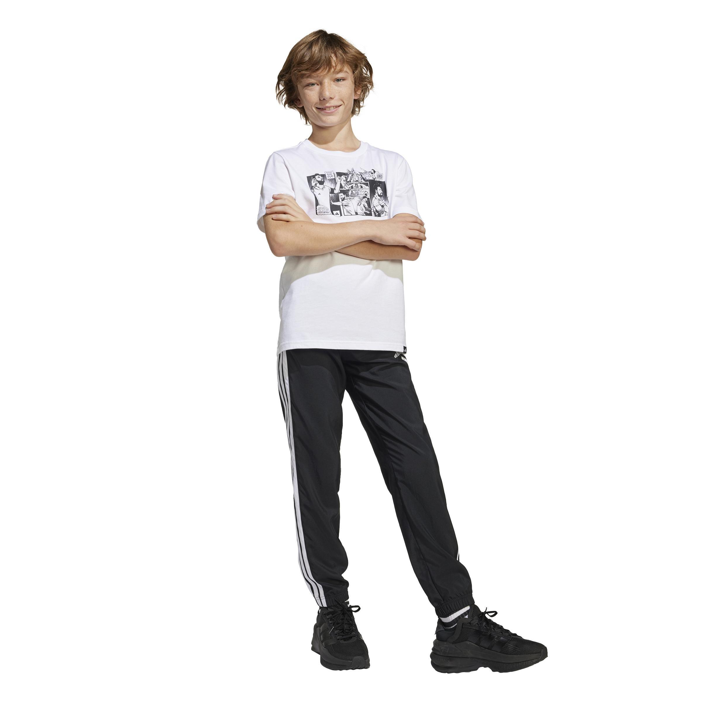 Kids Messi Icon Graphic T-Shirt, White, A901_ONE, large image number 9