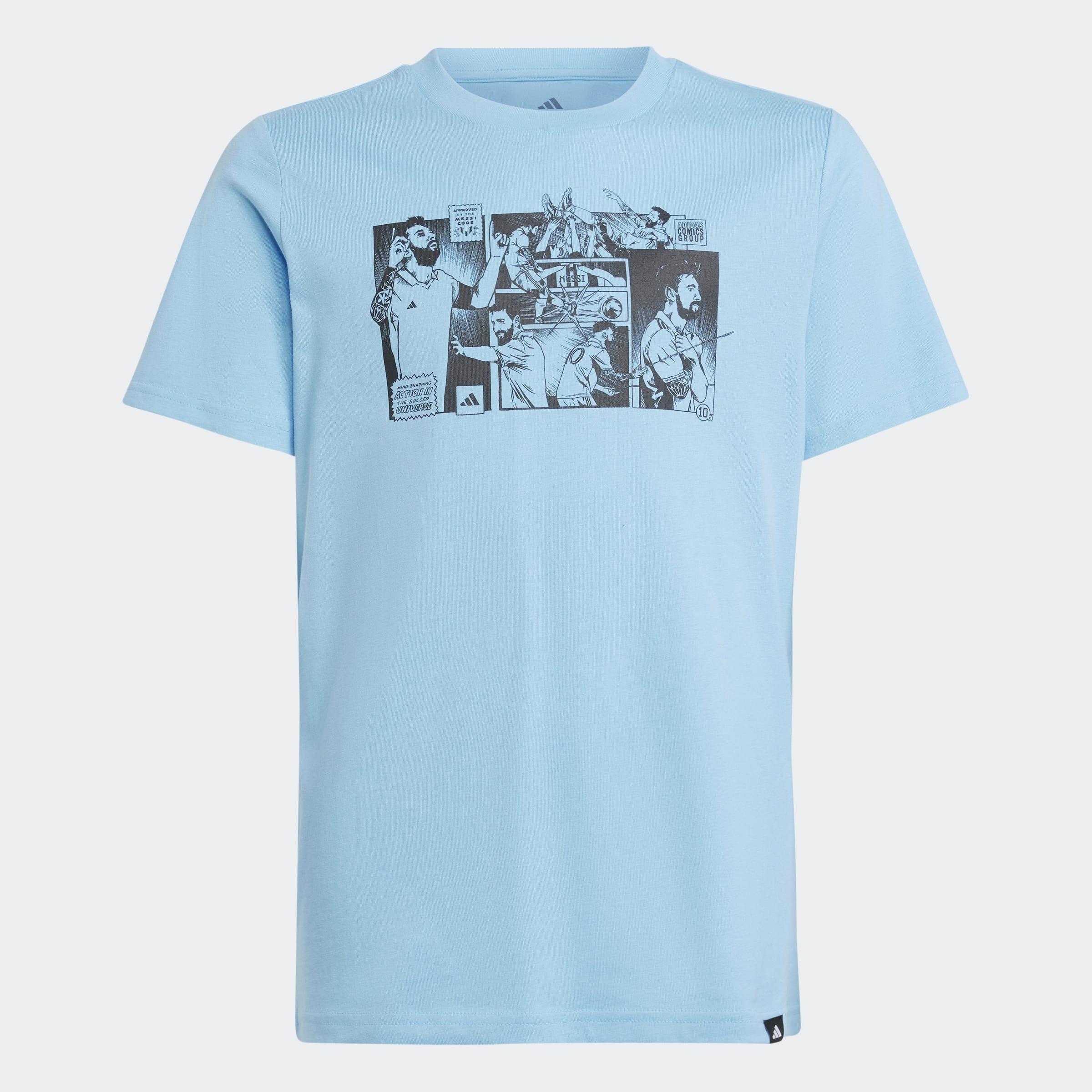 Kids Messi Icon Graphic T-Shirt, Blue, A901_ONE, large image number 2