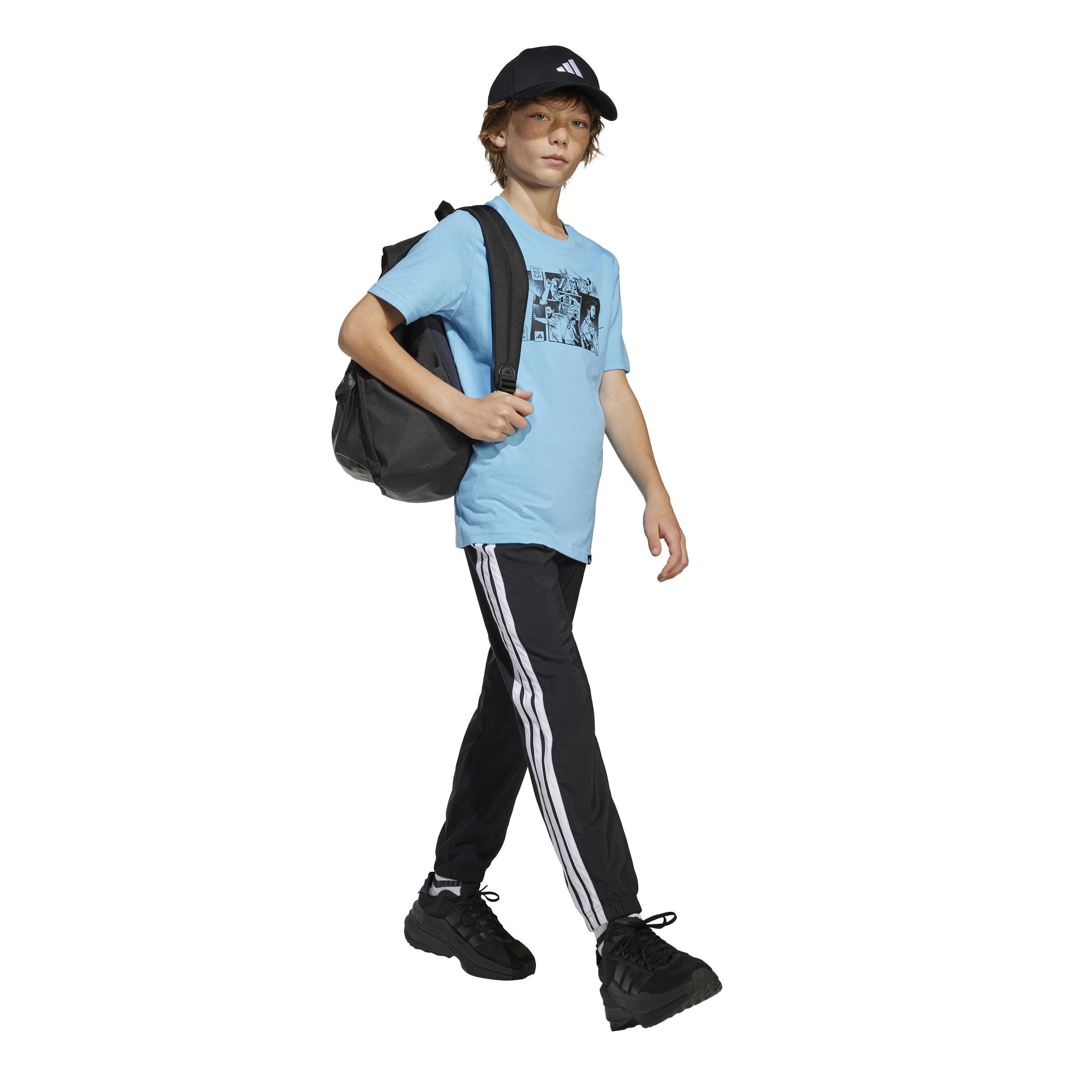 Kids Messi Icon Graphic T-Shirt, Blue, A901_ONE, large image number 9