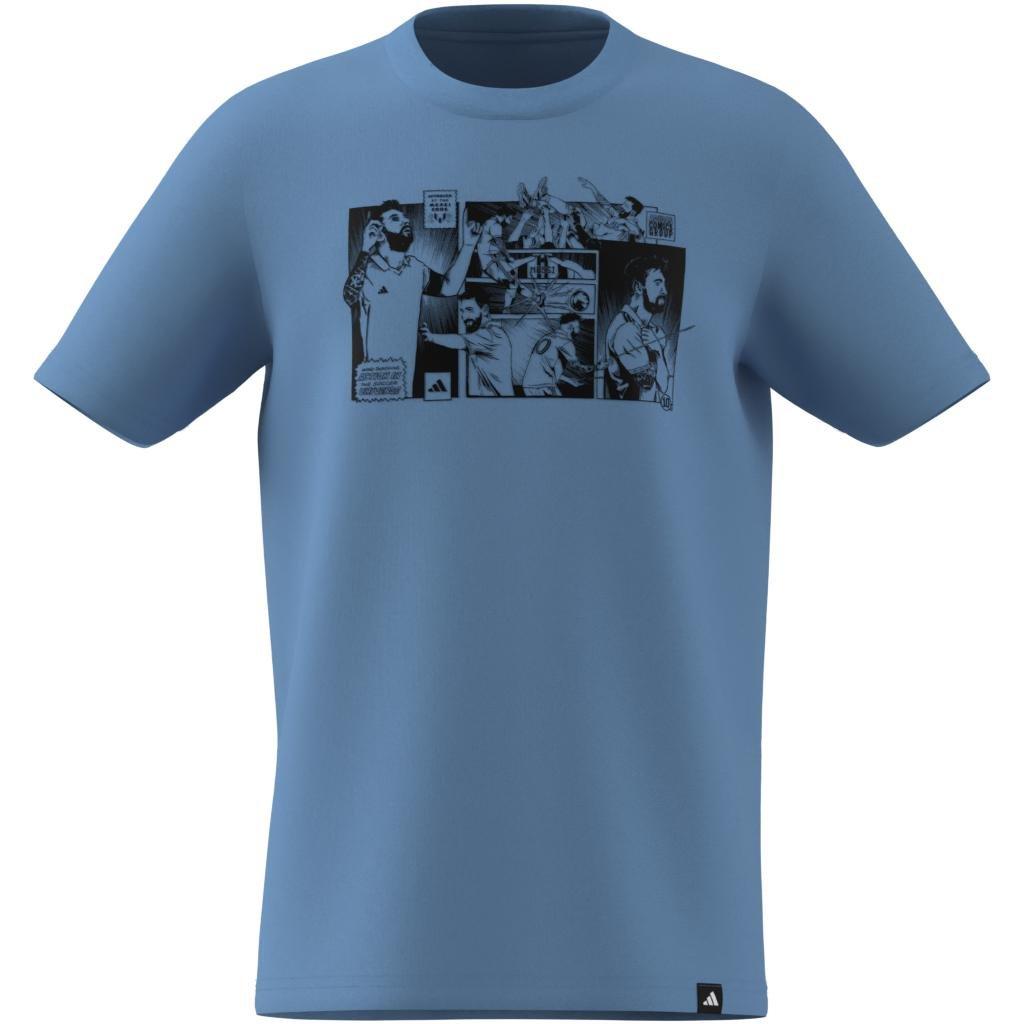 Kids Messi Icon Graphic T-Shirt, Blue, A901_ONE, large image number 10