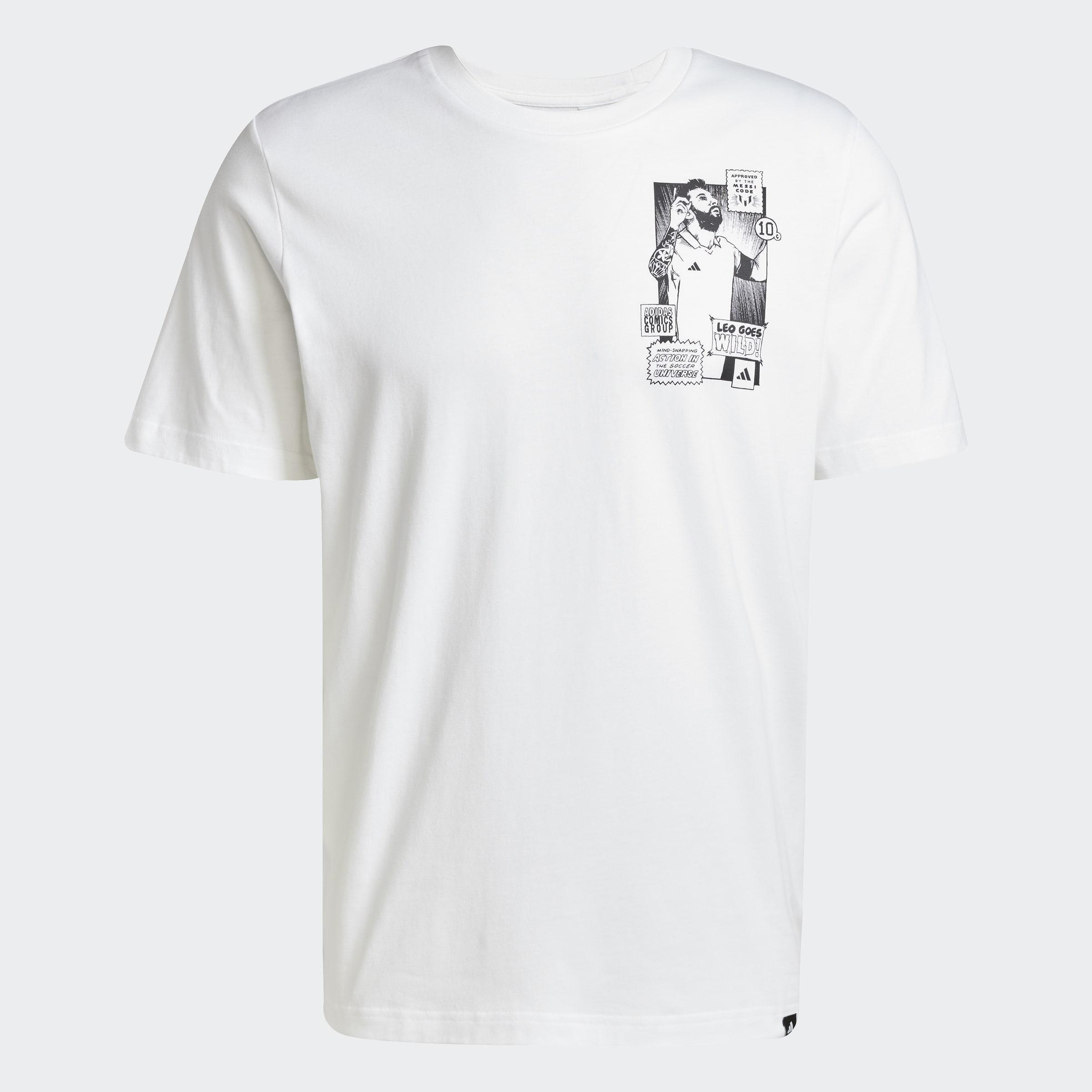 Messi Icon Graphic T-Shirt, White