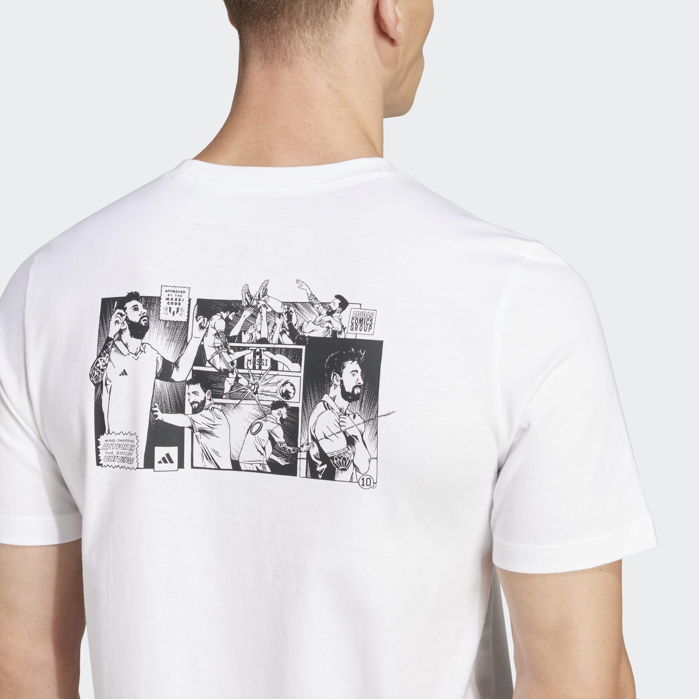 Messi Icon Graphic T-Shirt, White, A901_ONE, large image number 3