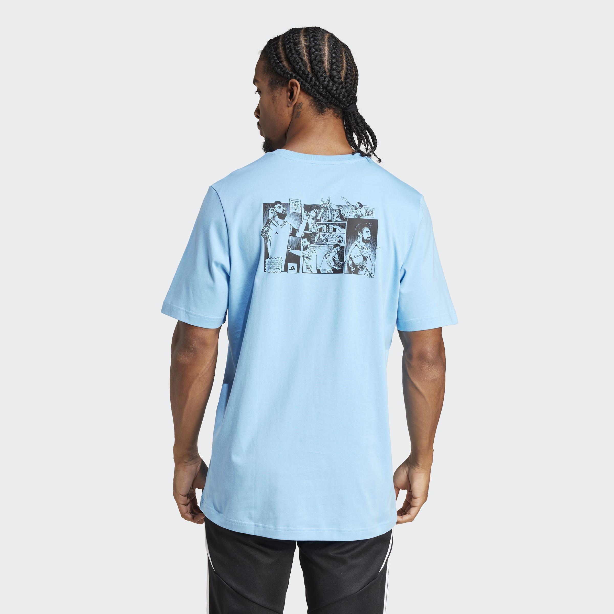 Messi Icon Graphic T-Shirt, Blue, A901_ONE, large image number 3