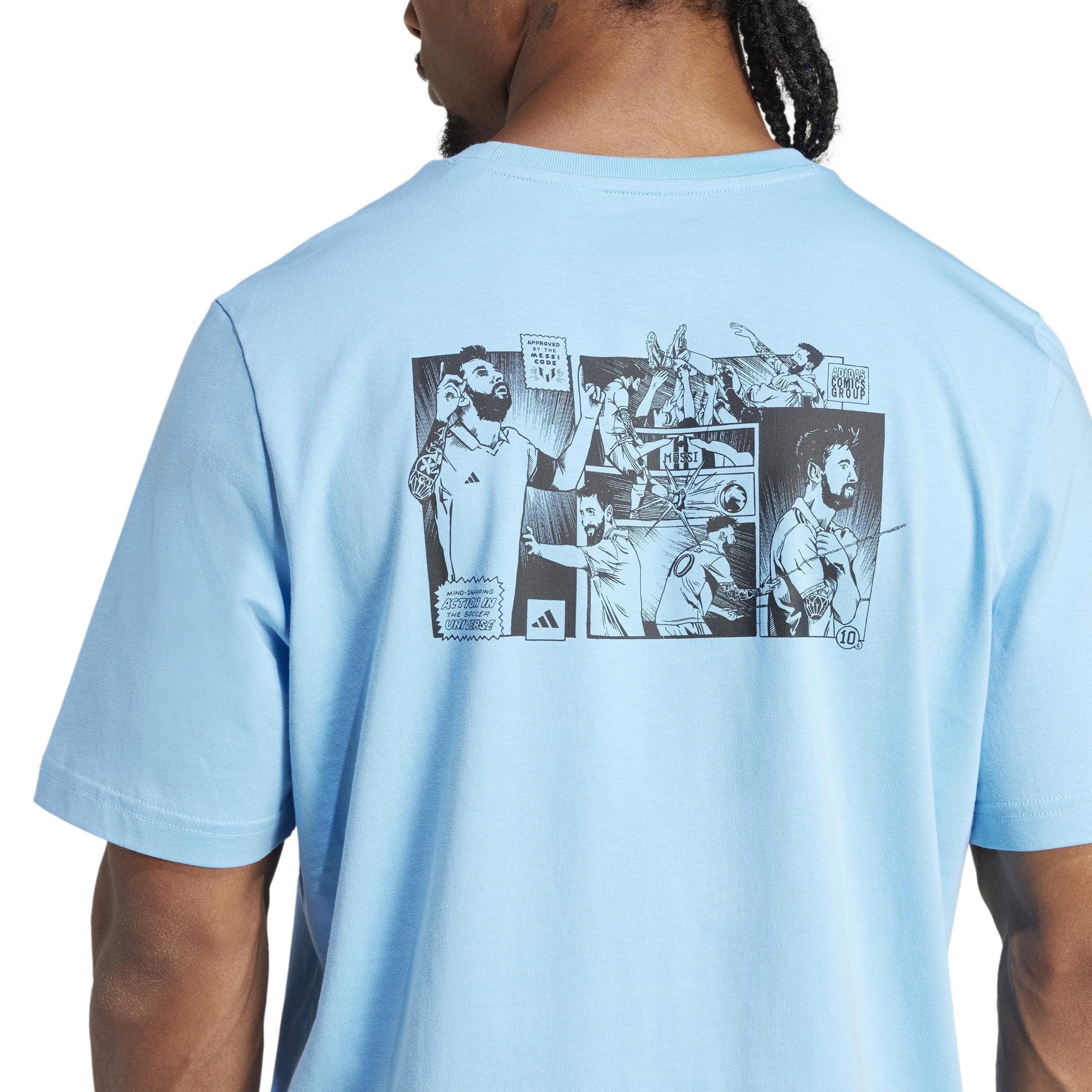 Messi Icon Graphic T-Shirt, Blue, A901_ONE, large image number 5