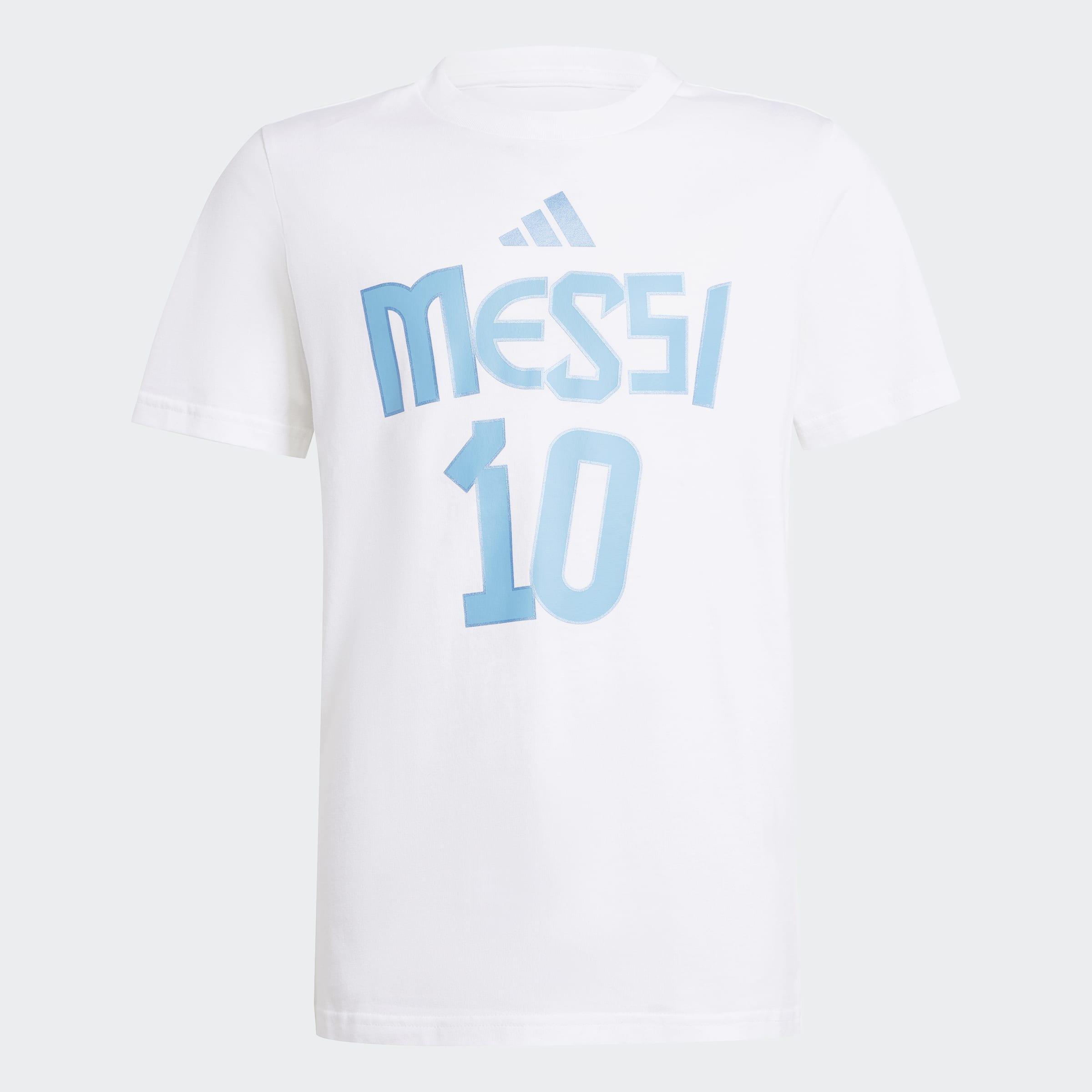 Kids Messi Name and Number Graphic Tee, White, A901_ONE, medium