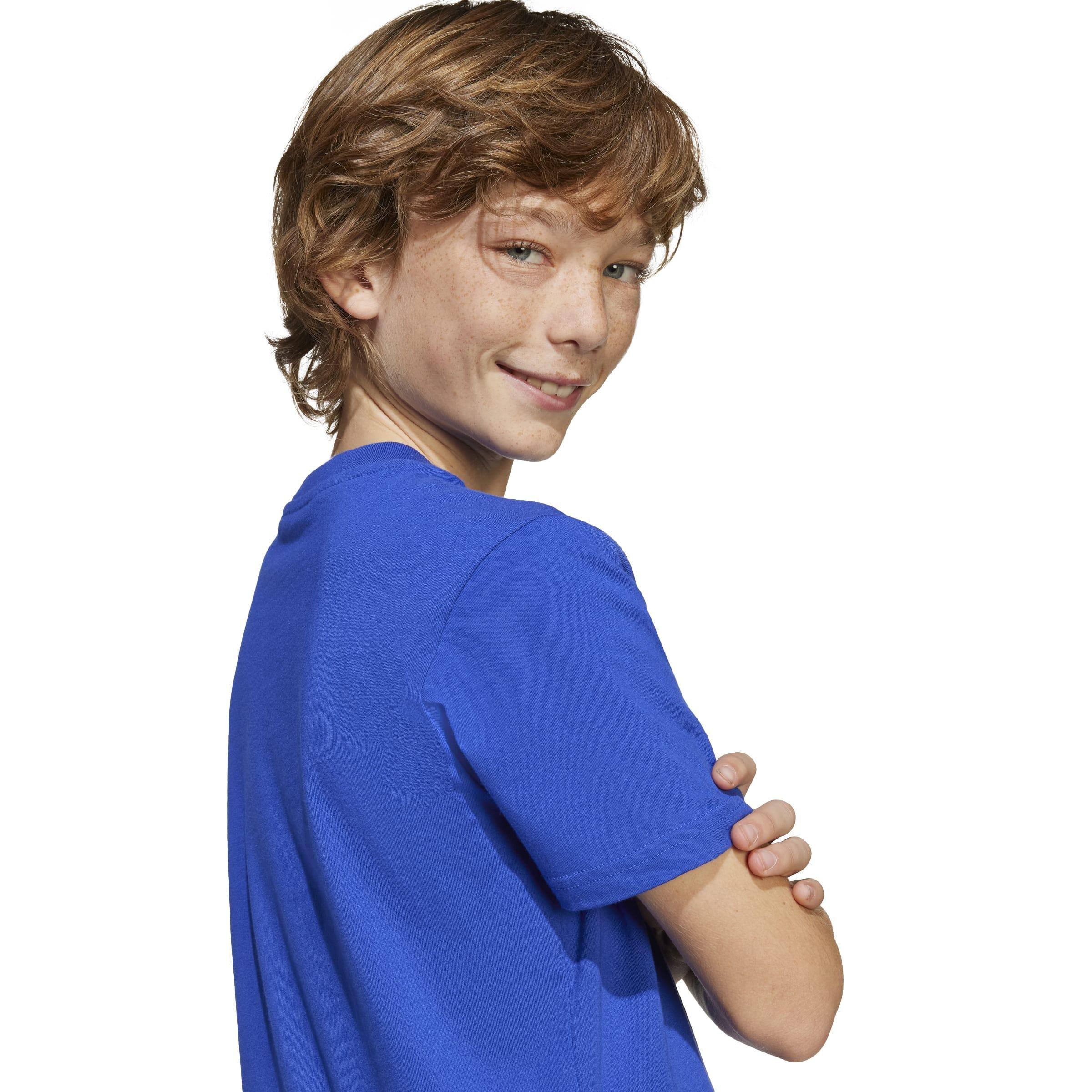 Kids Messi Name and Number Graphic Tee, Blue, A901_ONE, large image number 3