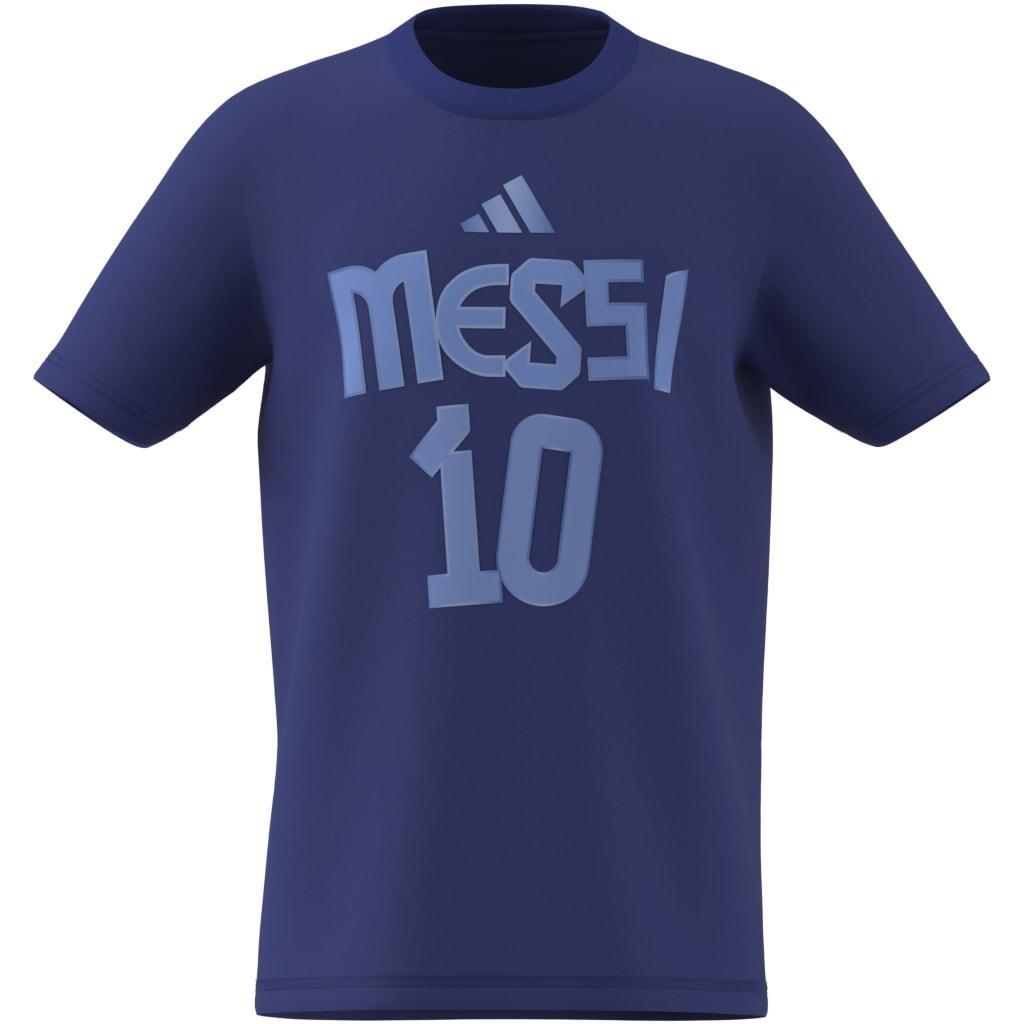 Kids Messi Name and Number Graphic Tee, Blue, A901_ONE, large image number 7
