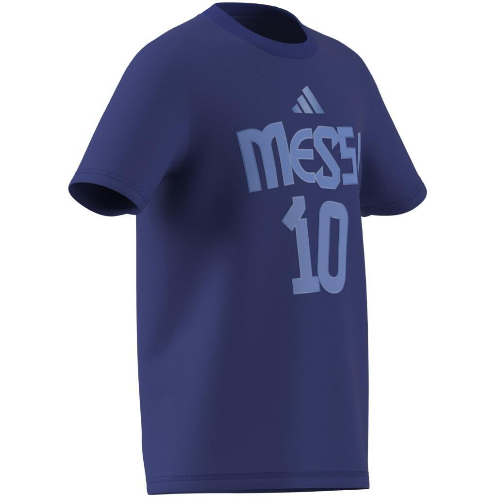 Kids Messi Name and Number Graphic Tee, Blue, A901_ONE, large image number 8