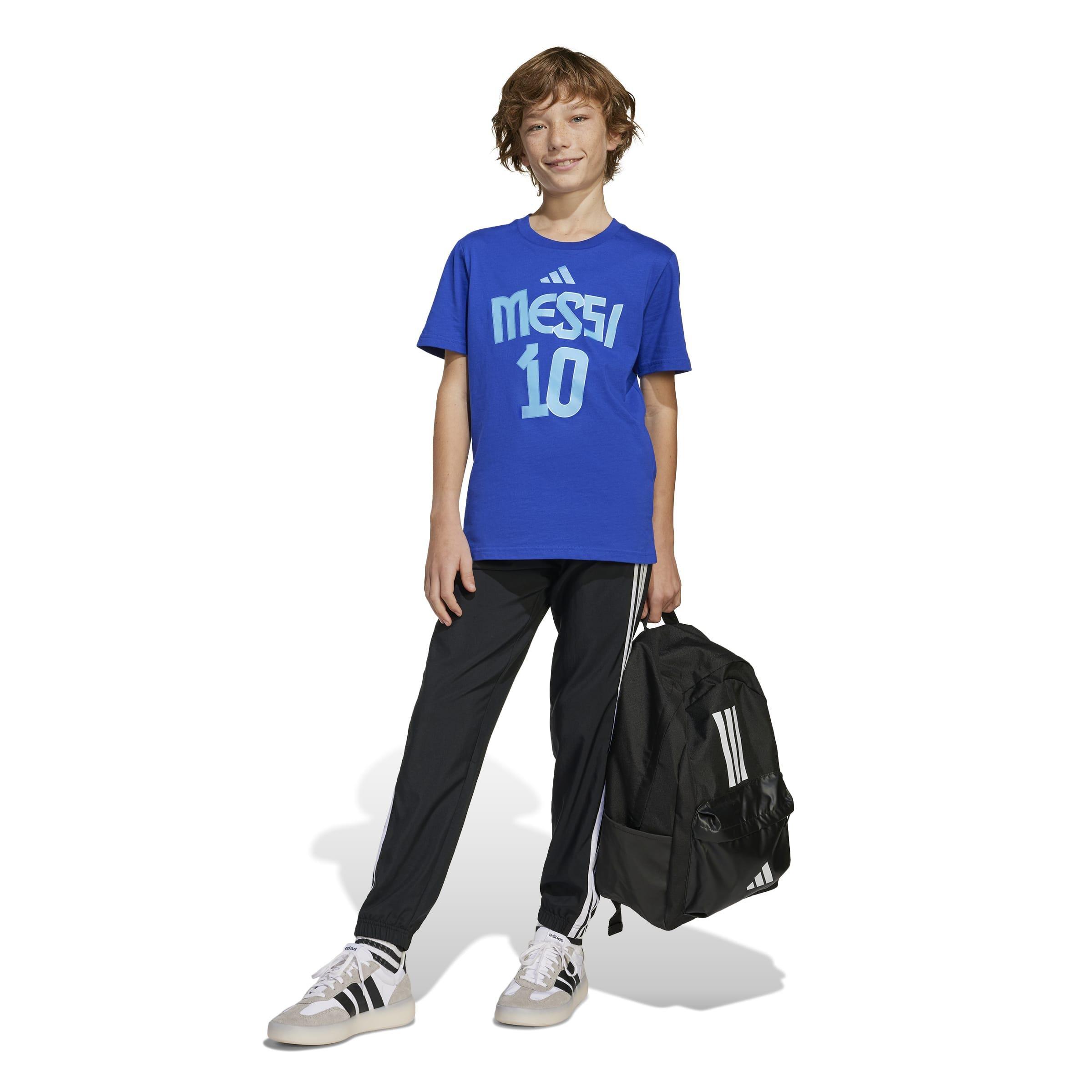 Kids Messi Name and Number Graphic Tee, Blue, A901_ONE, large image number 12