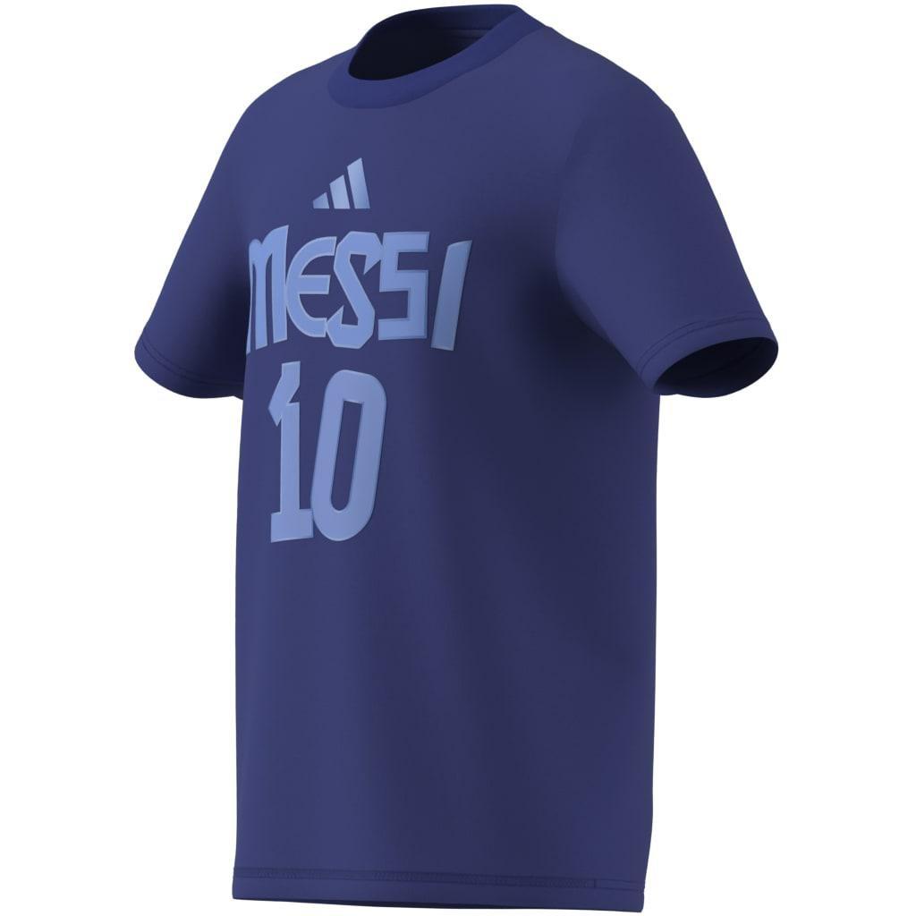 Kids Messi Name and Number Graphic Tee, Blue, A901_ONE, large image number 13