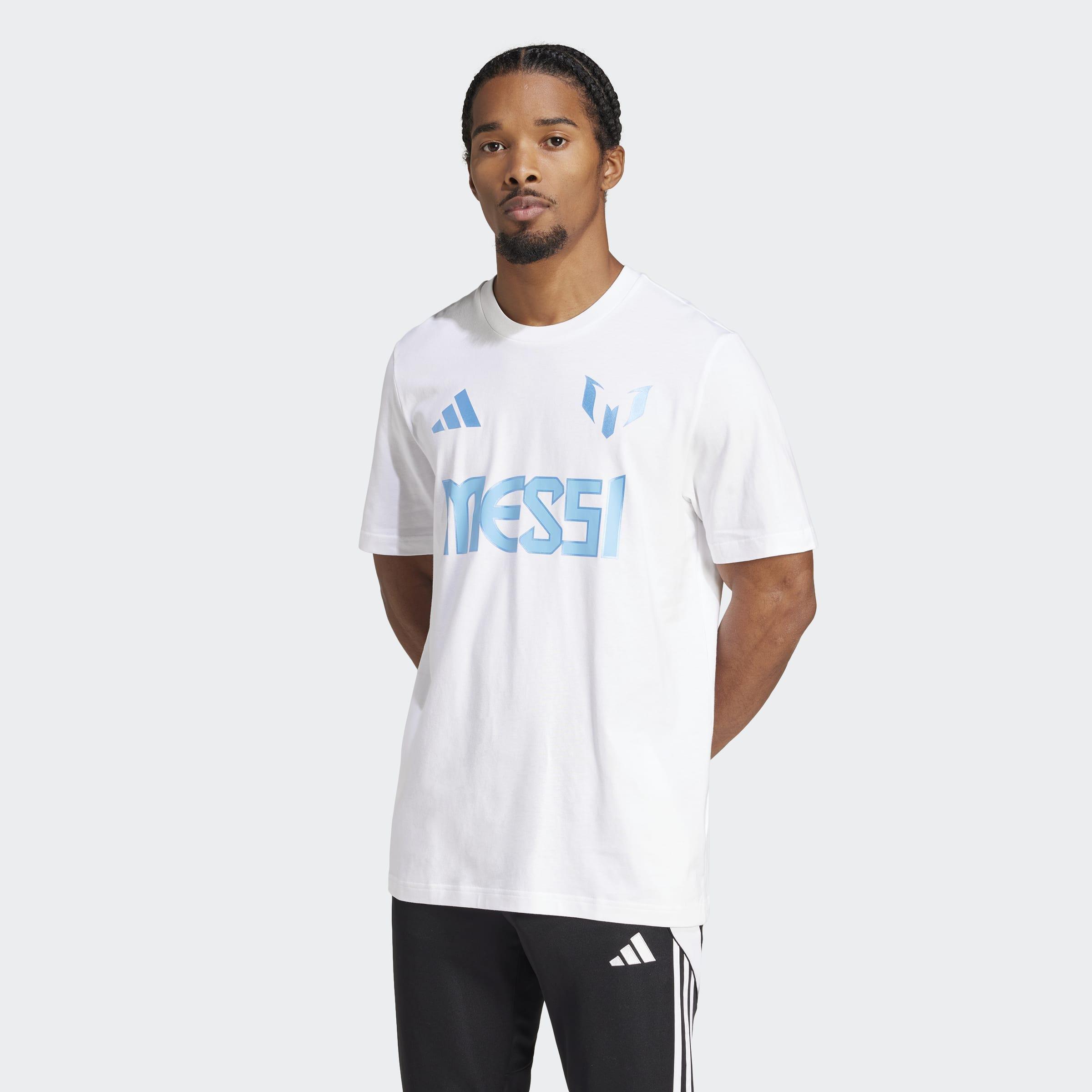 Messi Name and Number Graphic T-Shirt, White, A901_ONE, large image number 5