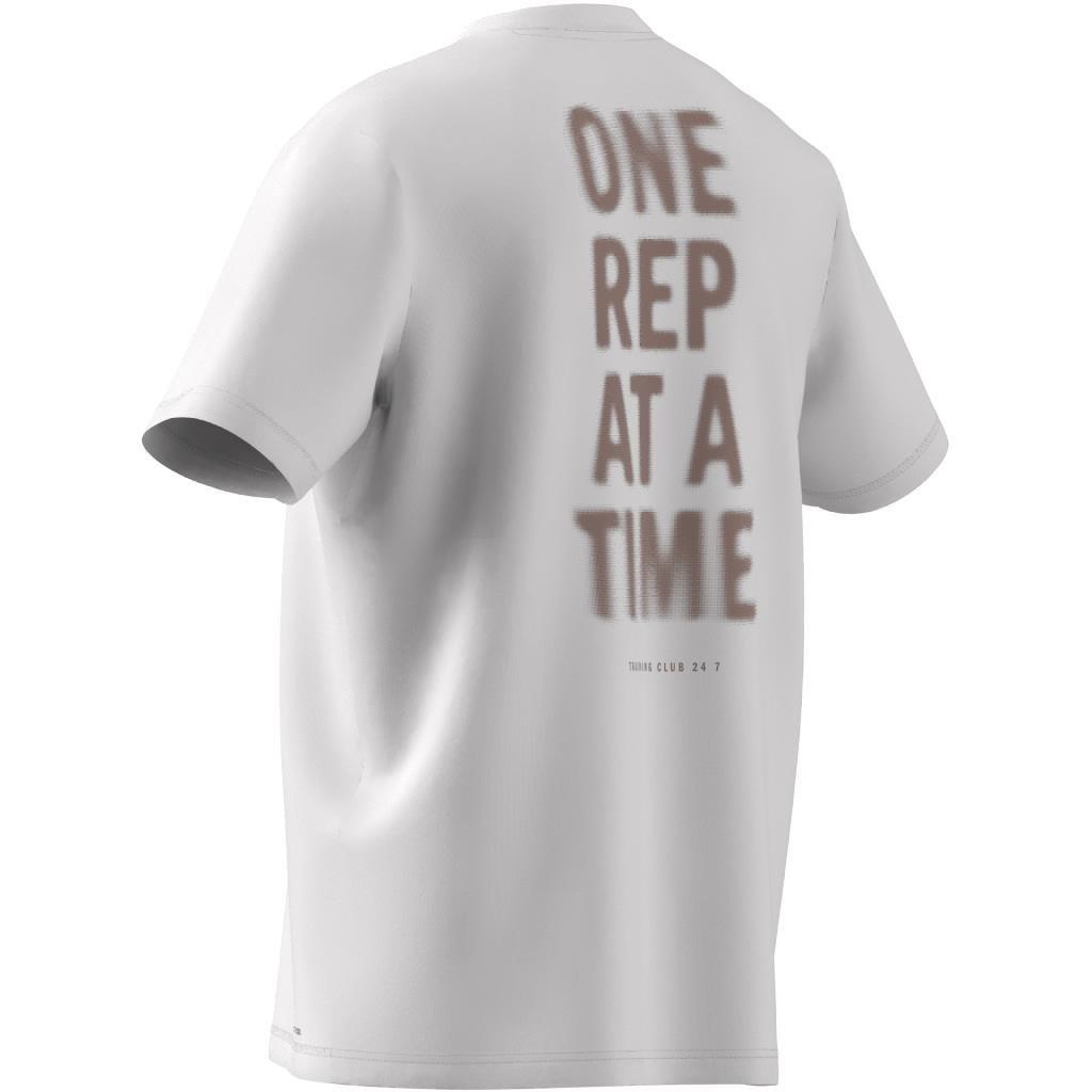 Climacool One Rep at a Time Training Graphic T-Shirt, Beige, A901_ONE, large image number 8