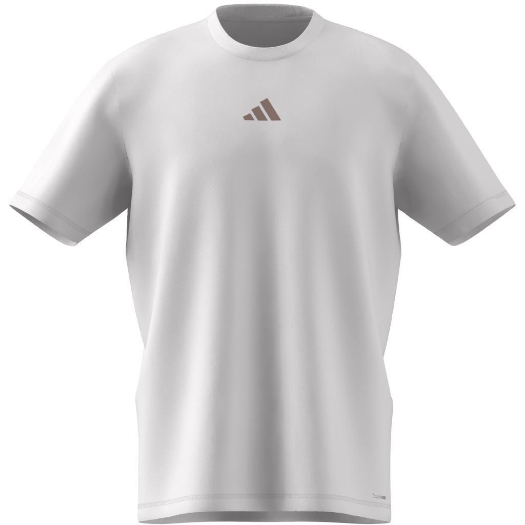 Climacool One Rep at a Time Training Graphic T-Shirt, Beige, A901_ONE, large image number 12