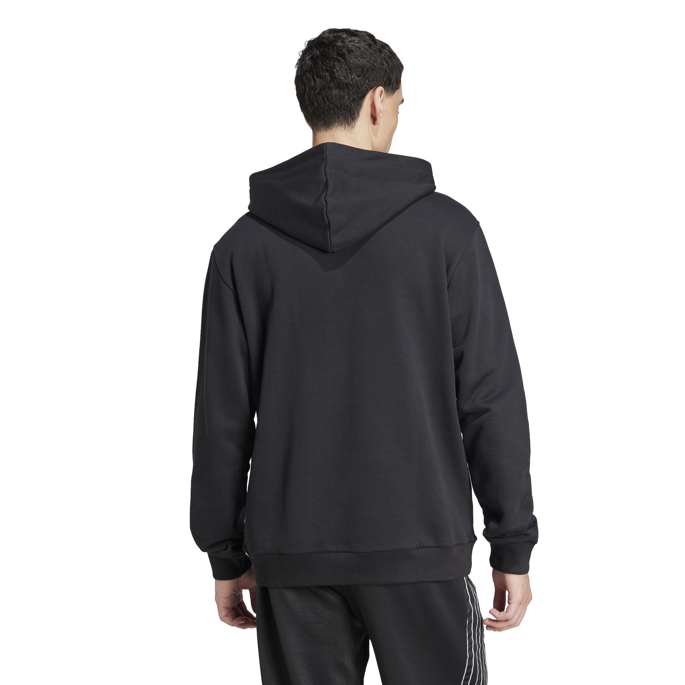 Outlined Trefoil Hoodie, Black, , large image number 1