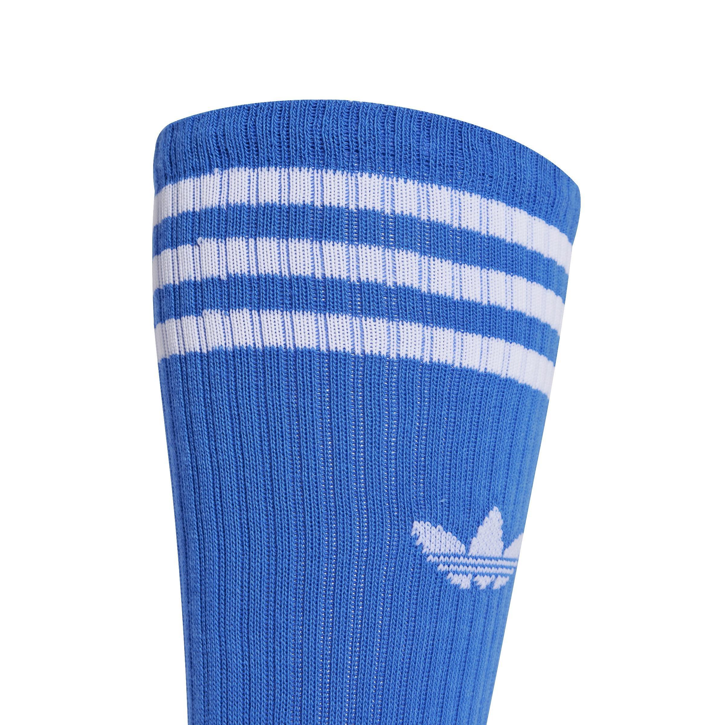 Unisex Solid Crew Socks 3 Pairs, Multicolour, A901_ONE, large image number 2