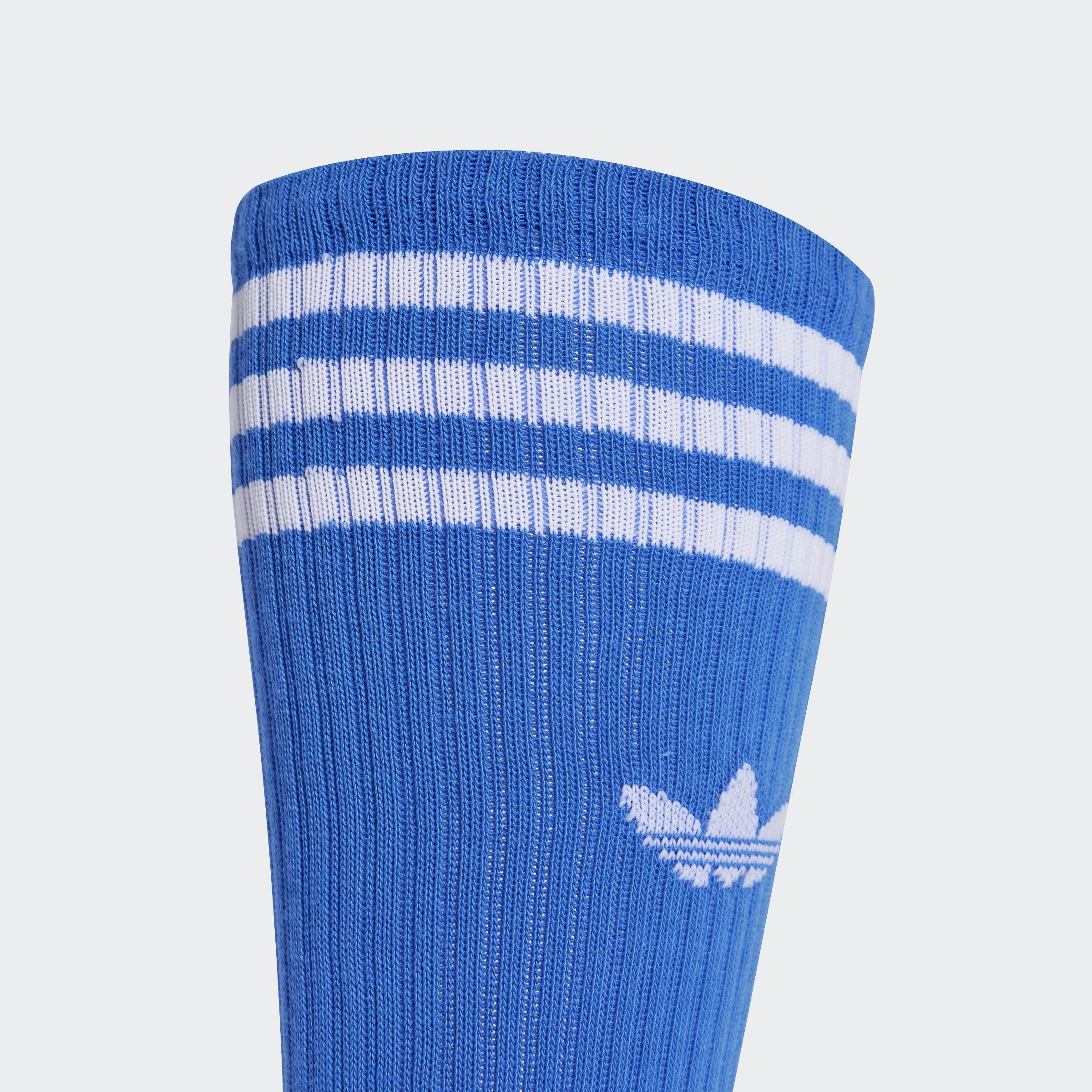 Unisex Solid Crew Socks 3 Pairs, Multicolour, A901_ONE, large image number 4