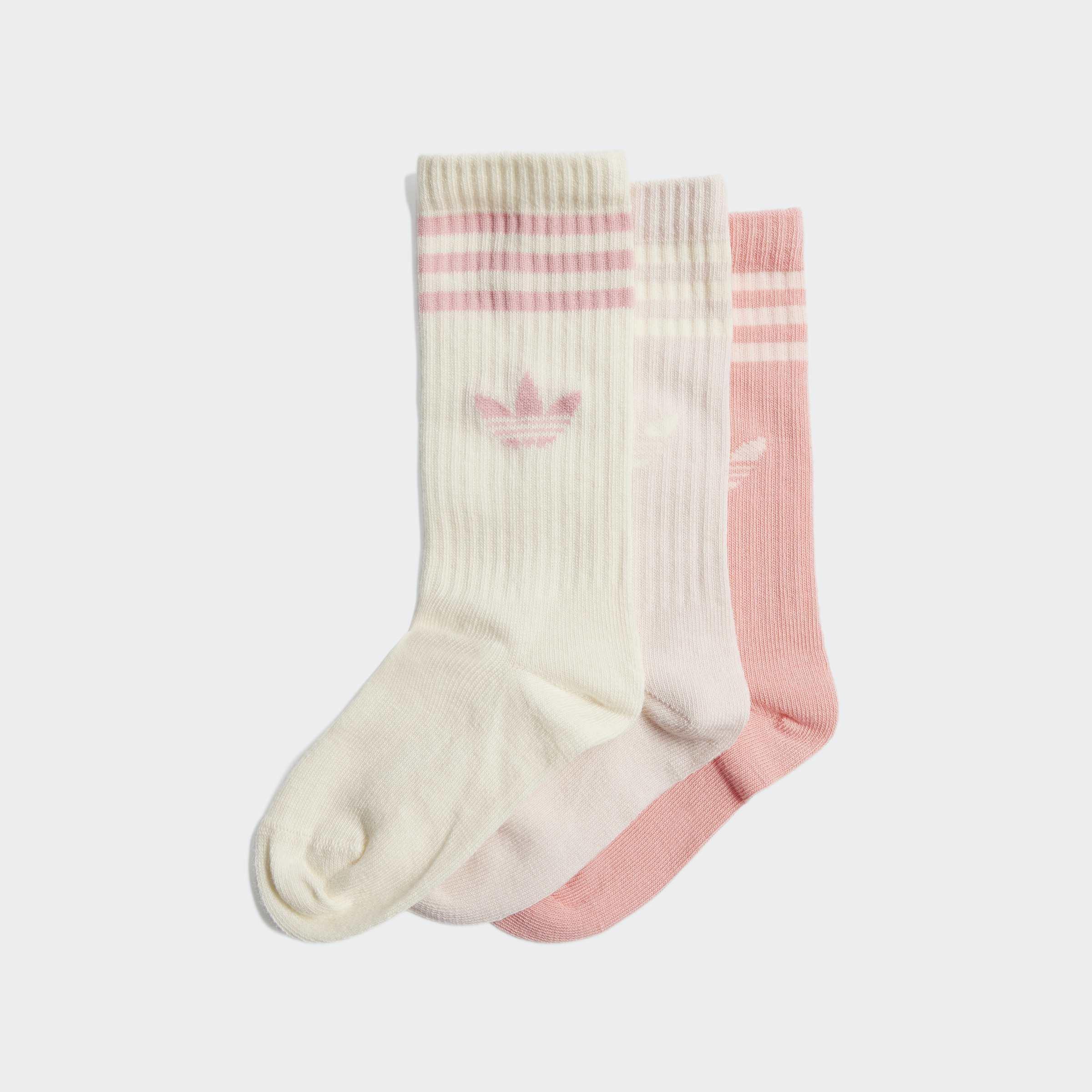 Kids Unisex Crew Socks - 3 Pairs, Multicolour, A901_ONE, large image number 0