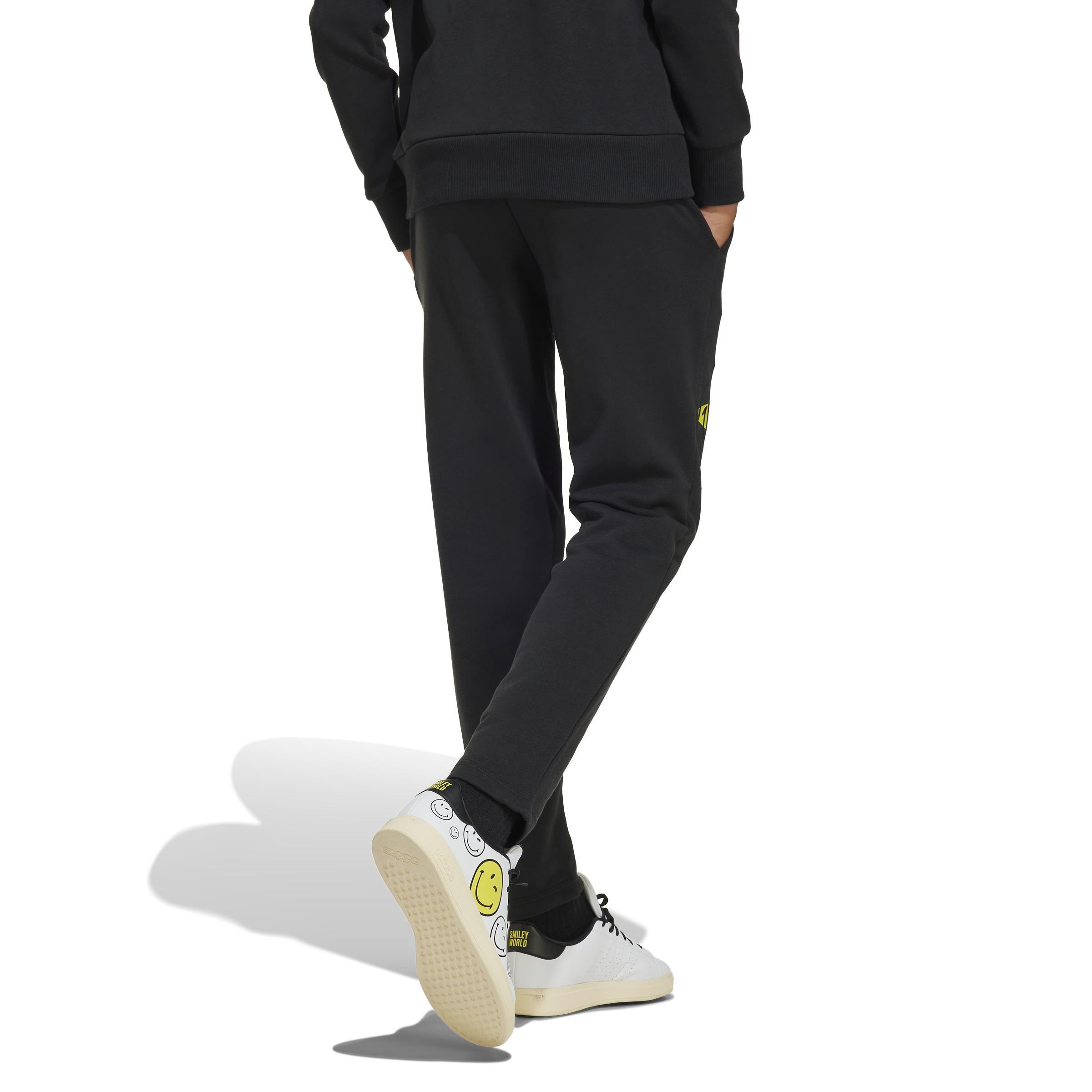Kids Unisex adidas x Smileyworld Joggers, Black, A901_ONE, large image number 4