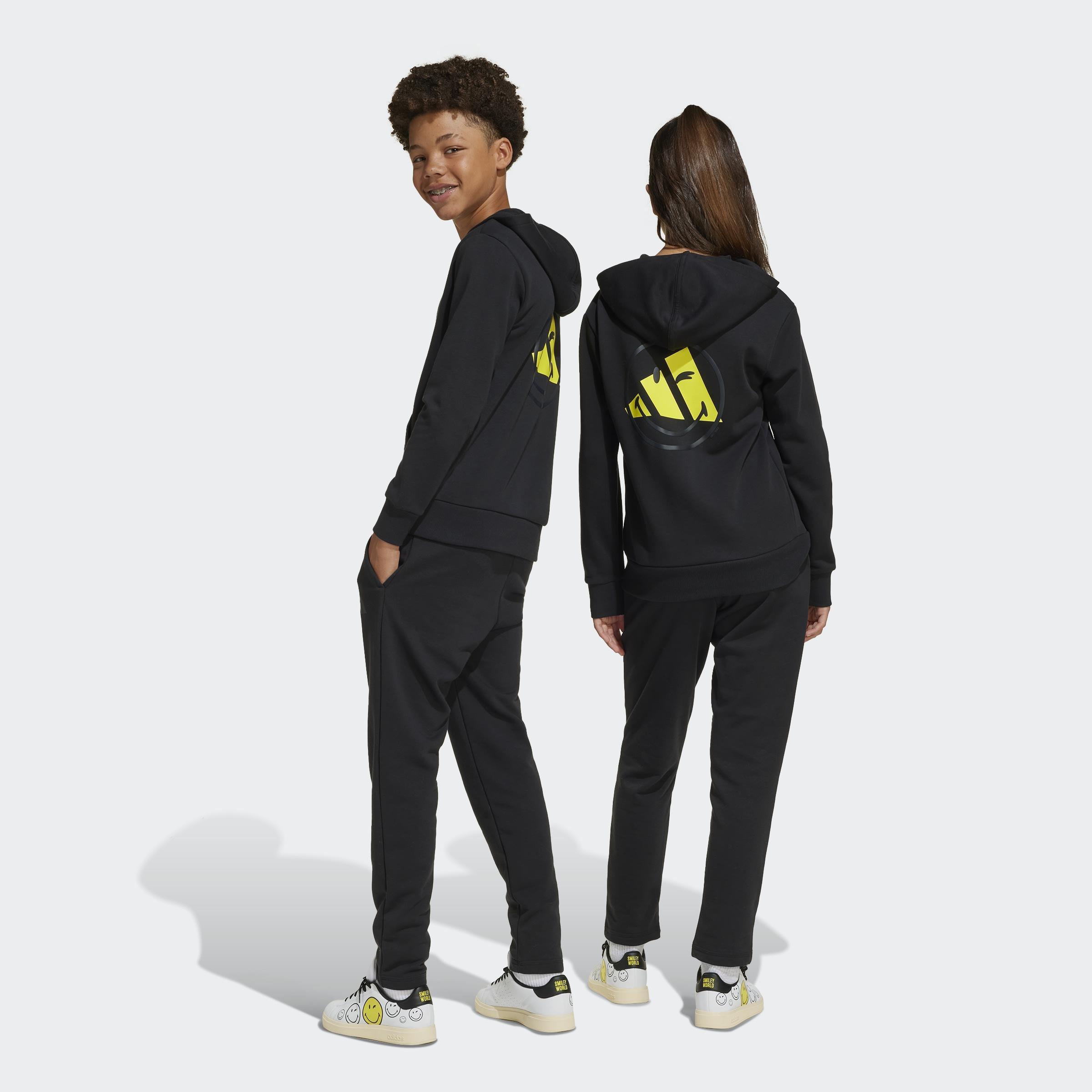 Kids Unisex adidas x Smileyworld Joggers, Black, A901_ONE, large image number 5