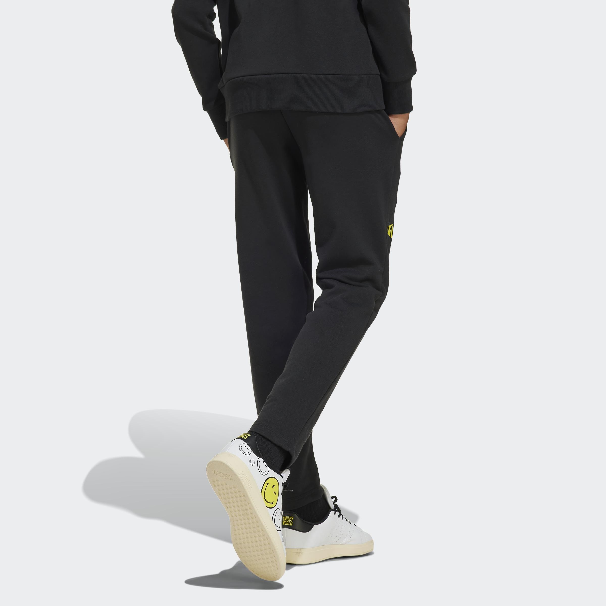 Kids Unisex adidas x Smileyworld Joggers, Black, A901_ONE, large image number 6