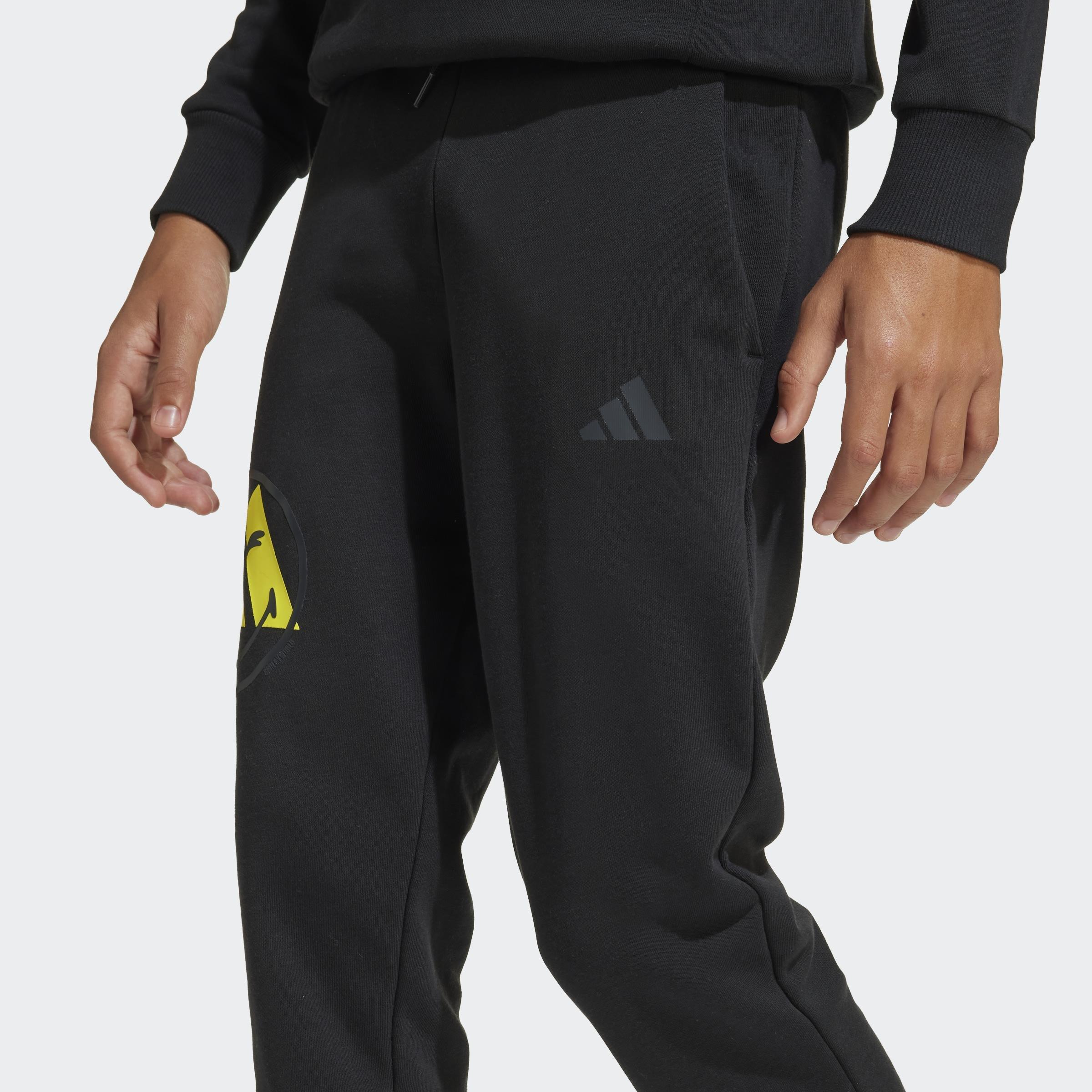 Kids Unisex adidas x Smileyworld Joggers, Black, A901_ONE, large image number 9