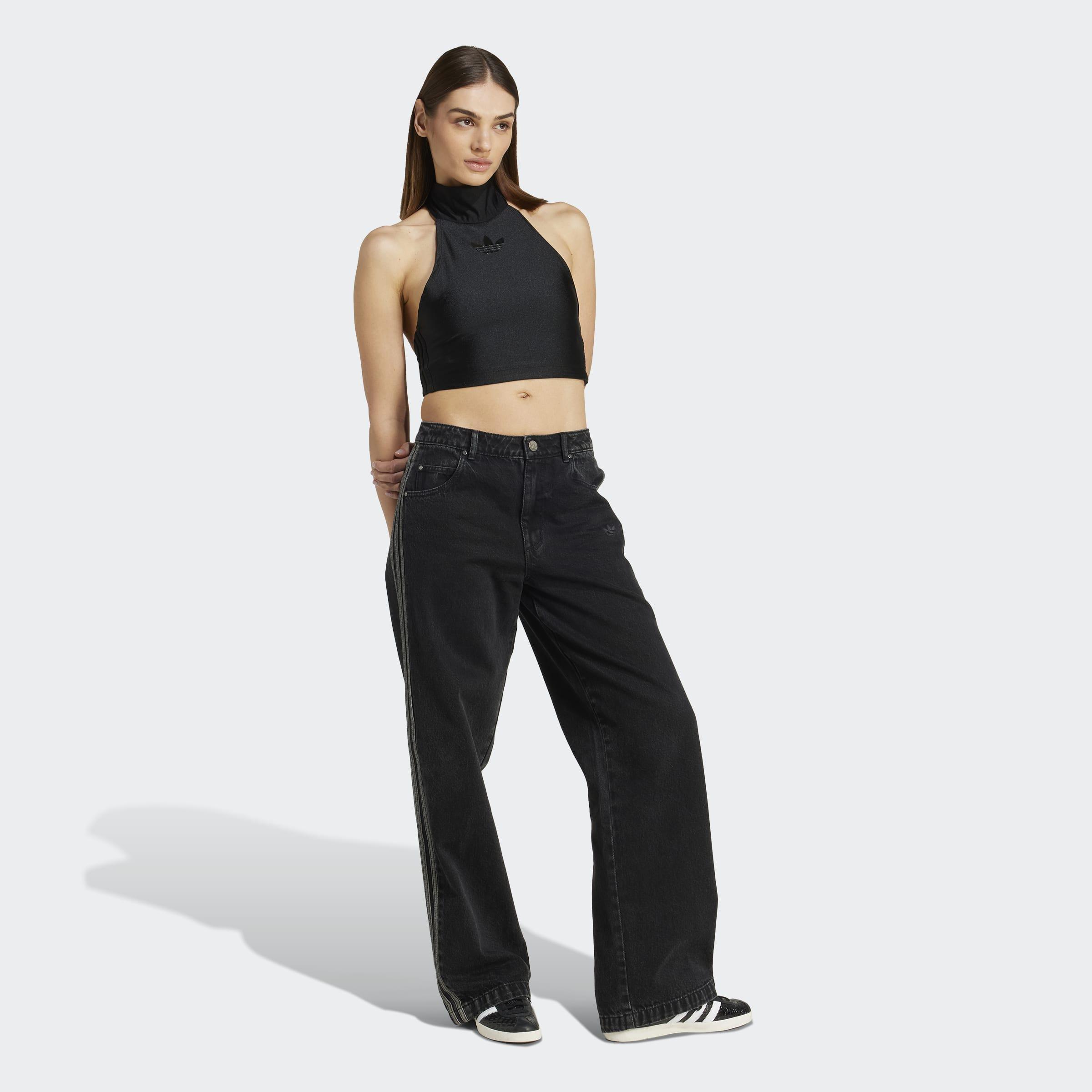 Tie-Neck Crop Top, Black, A901_ONE, large image number 10