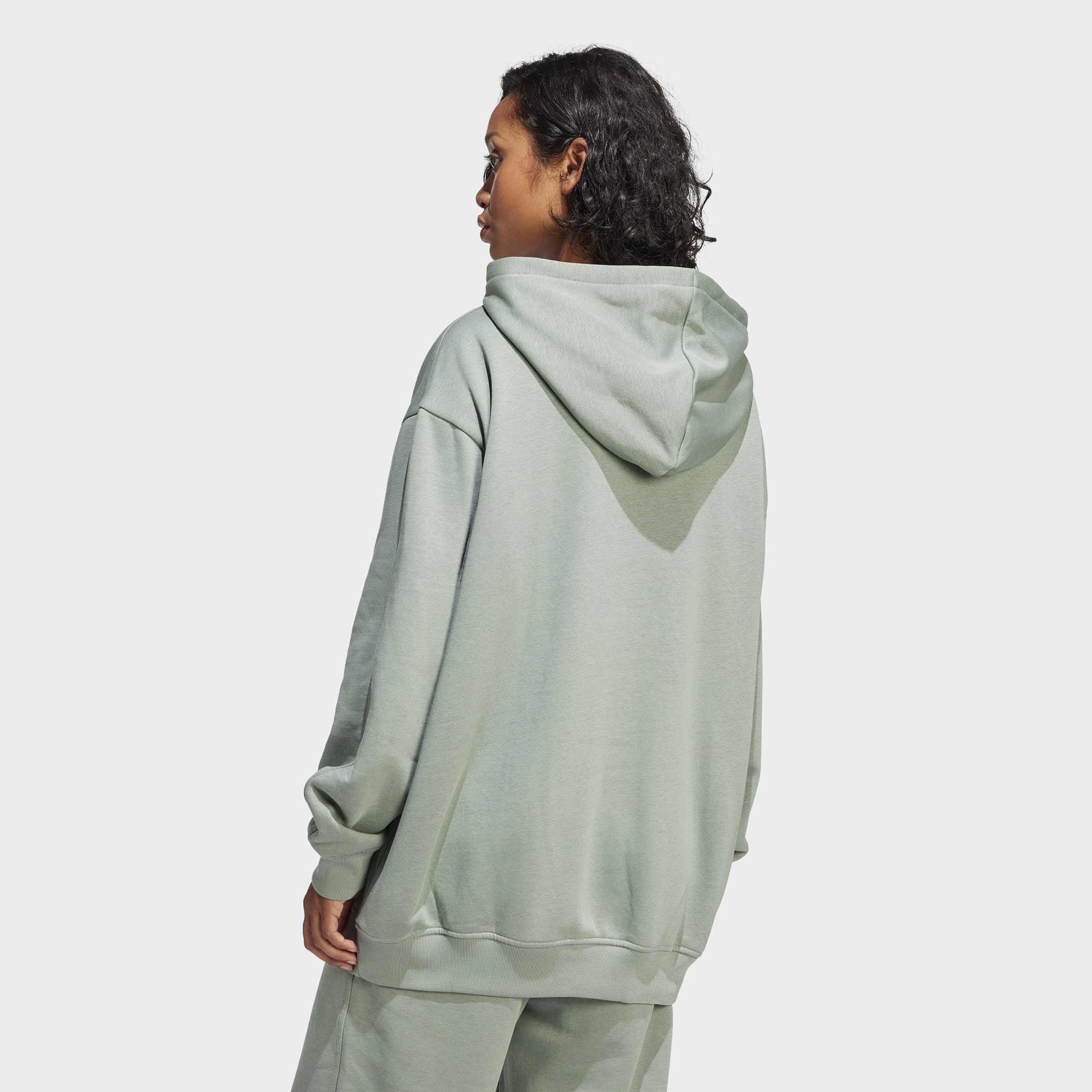 Essentials Oversized Fleece Hoodie, Green, A901_ONE, large image number 1