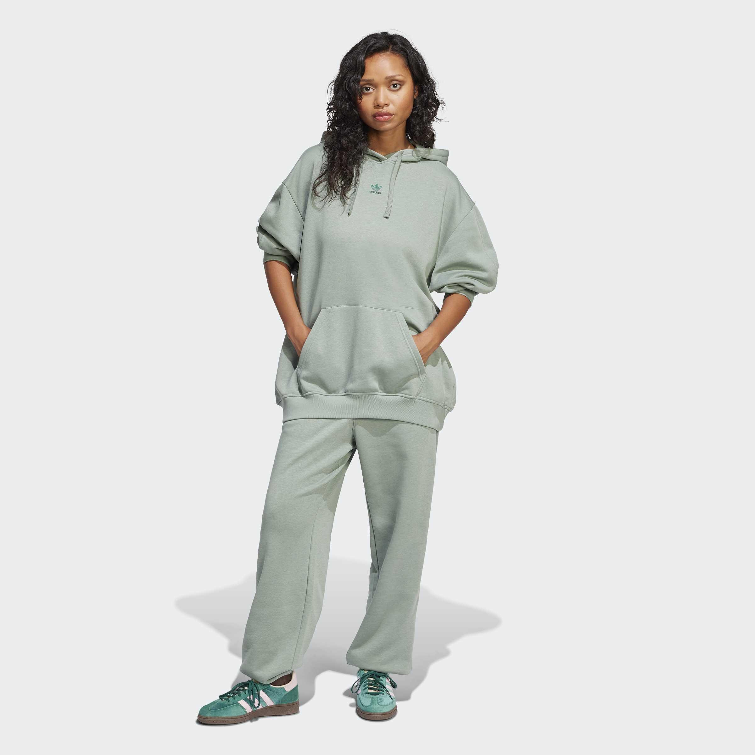 Essentials Oversized Fleece Hoodie, Green, A901_ONE, large image number 5