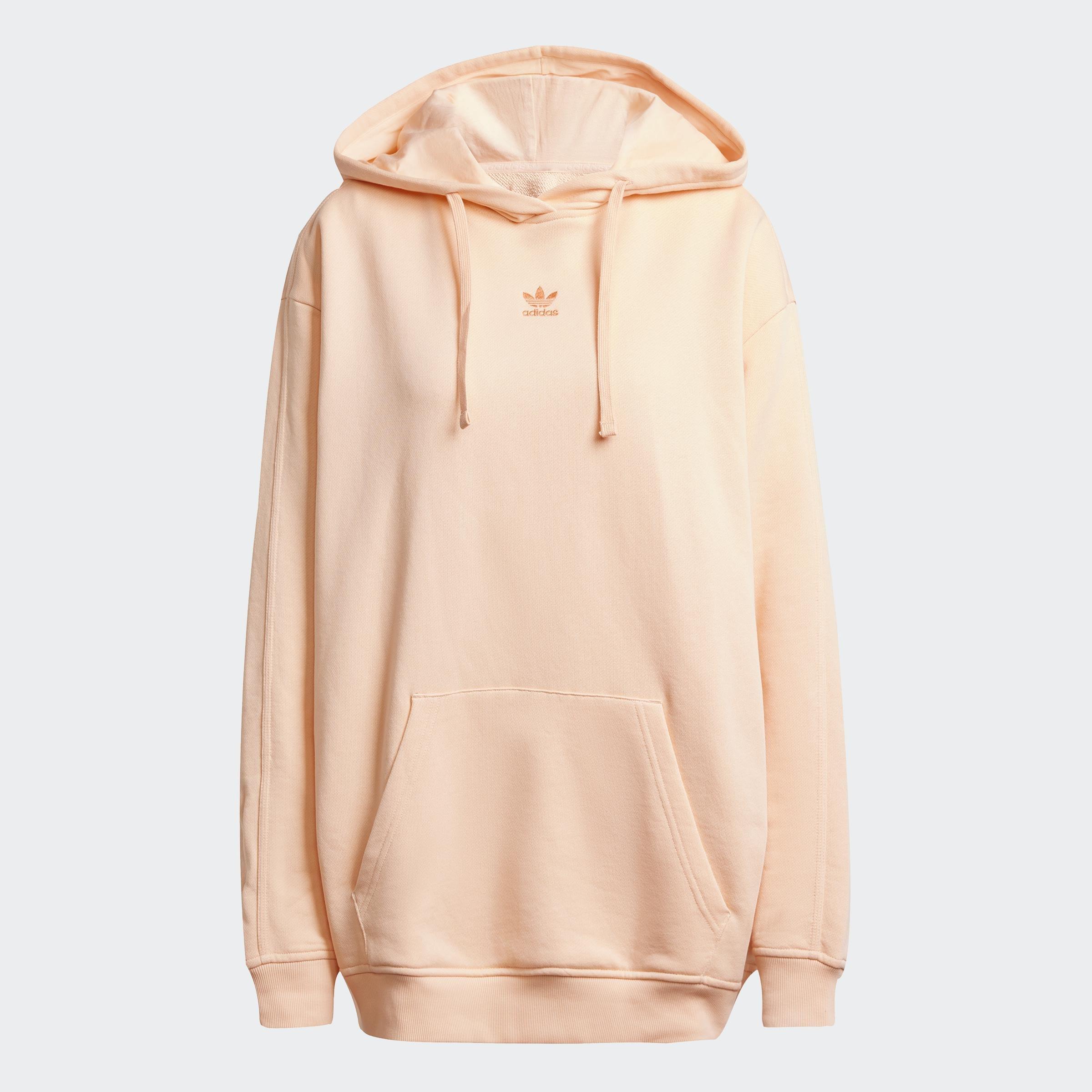 Essentials Loose French Terry Hoodie, Pink