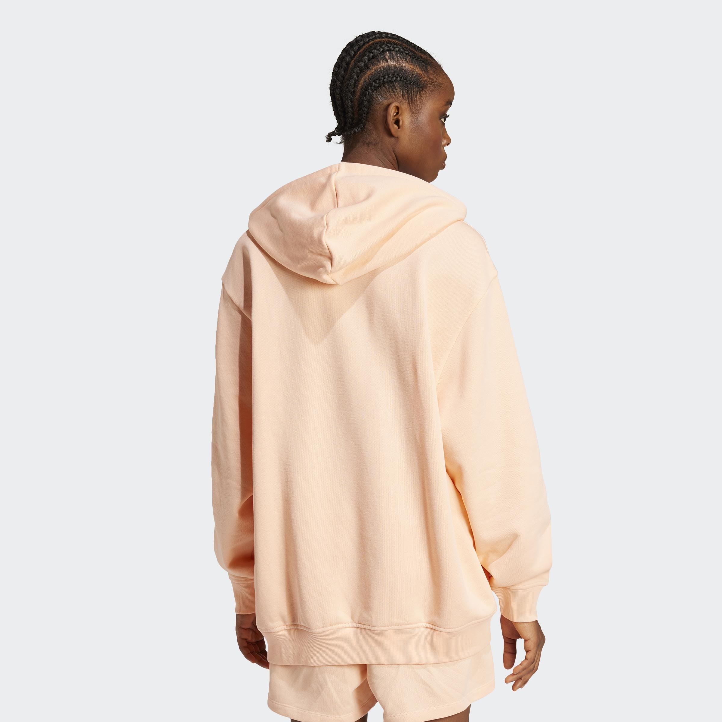 Essentials Loose French Terry Hoodie, Pink