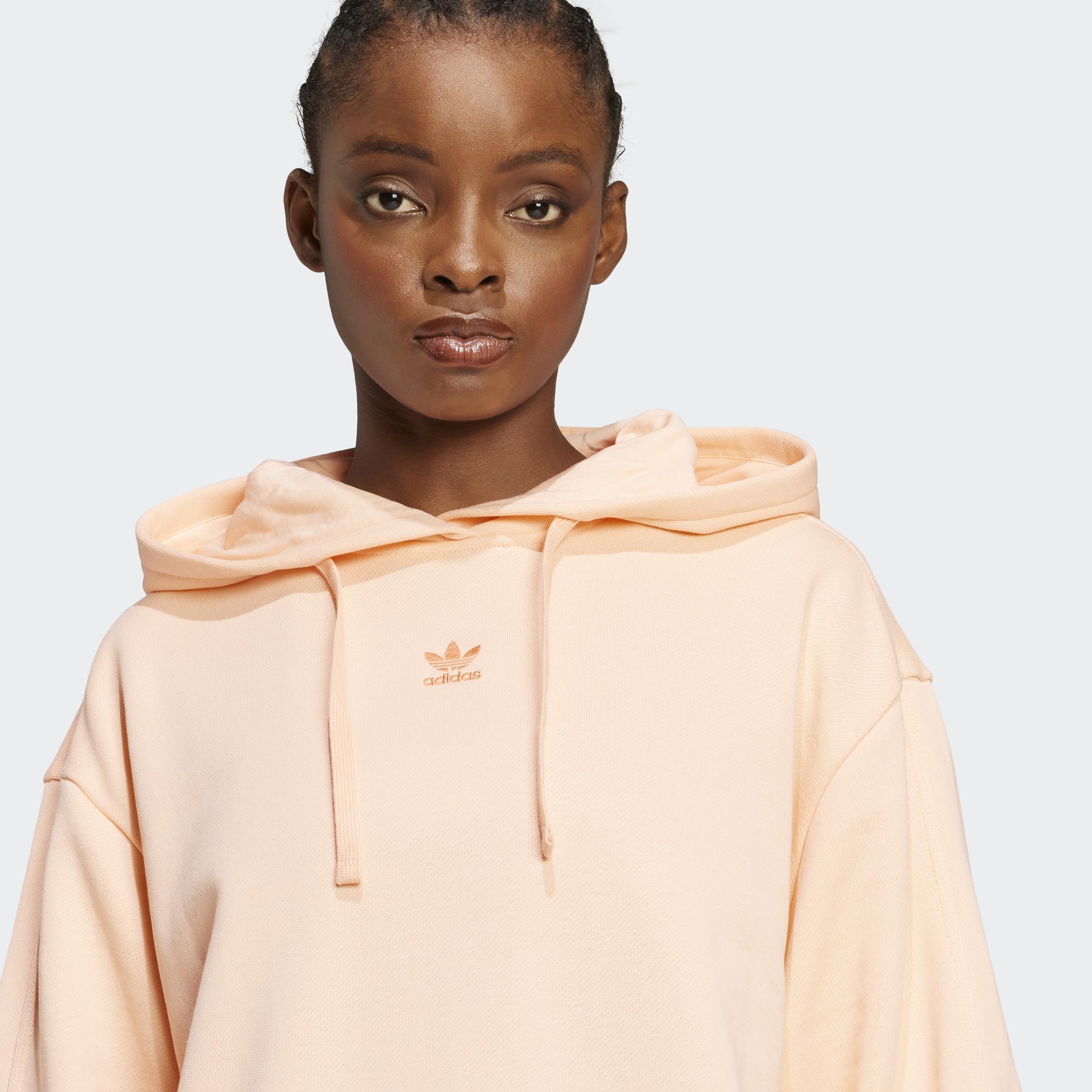 Essentials Loose French Terry Hoodie, Pink, A901_ONE, large image number 2