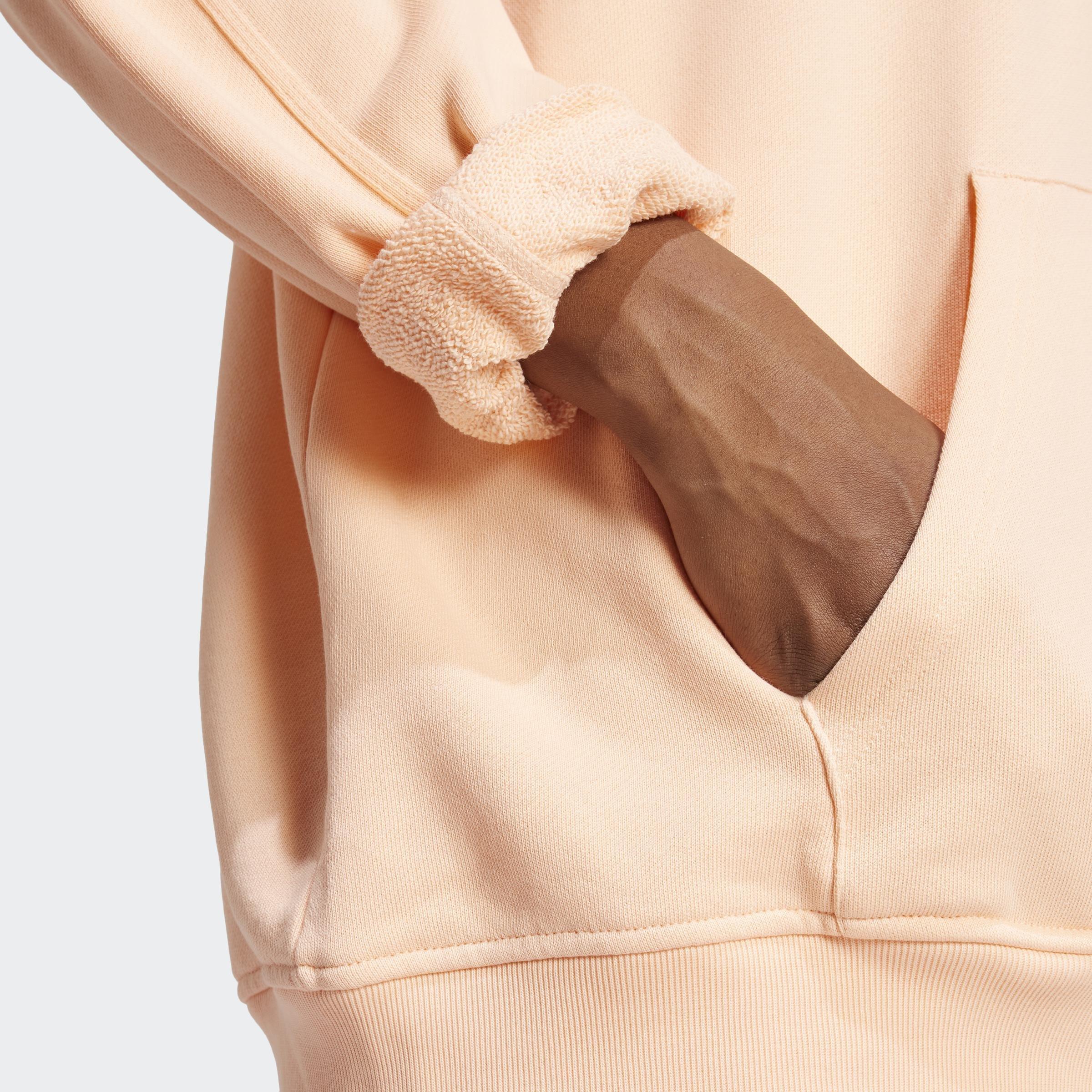 Essentials Loose French Terry Hoodie, Pink, A901_ONE, large image number 3