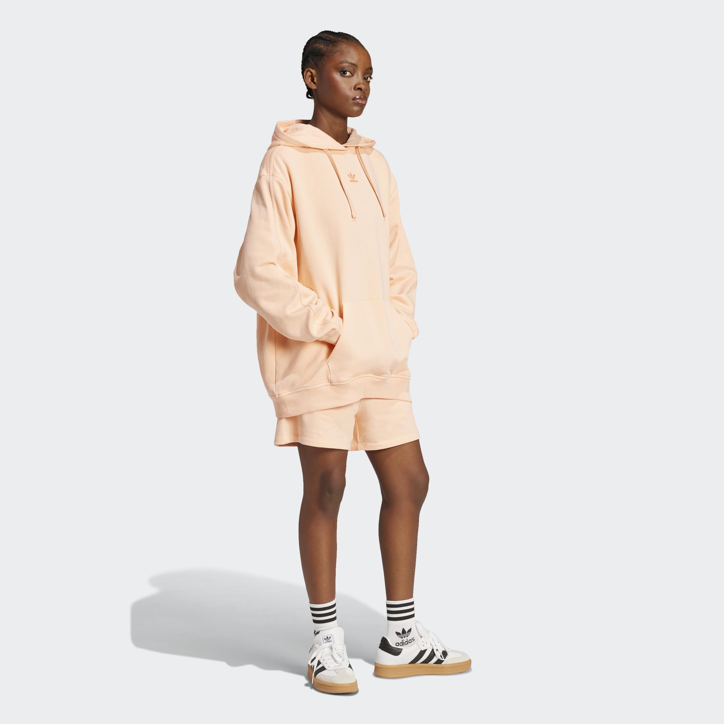Essentials Loose French Terry Hoodie, Pink, A901_ONE, large image number 5