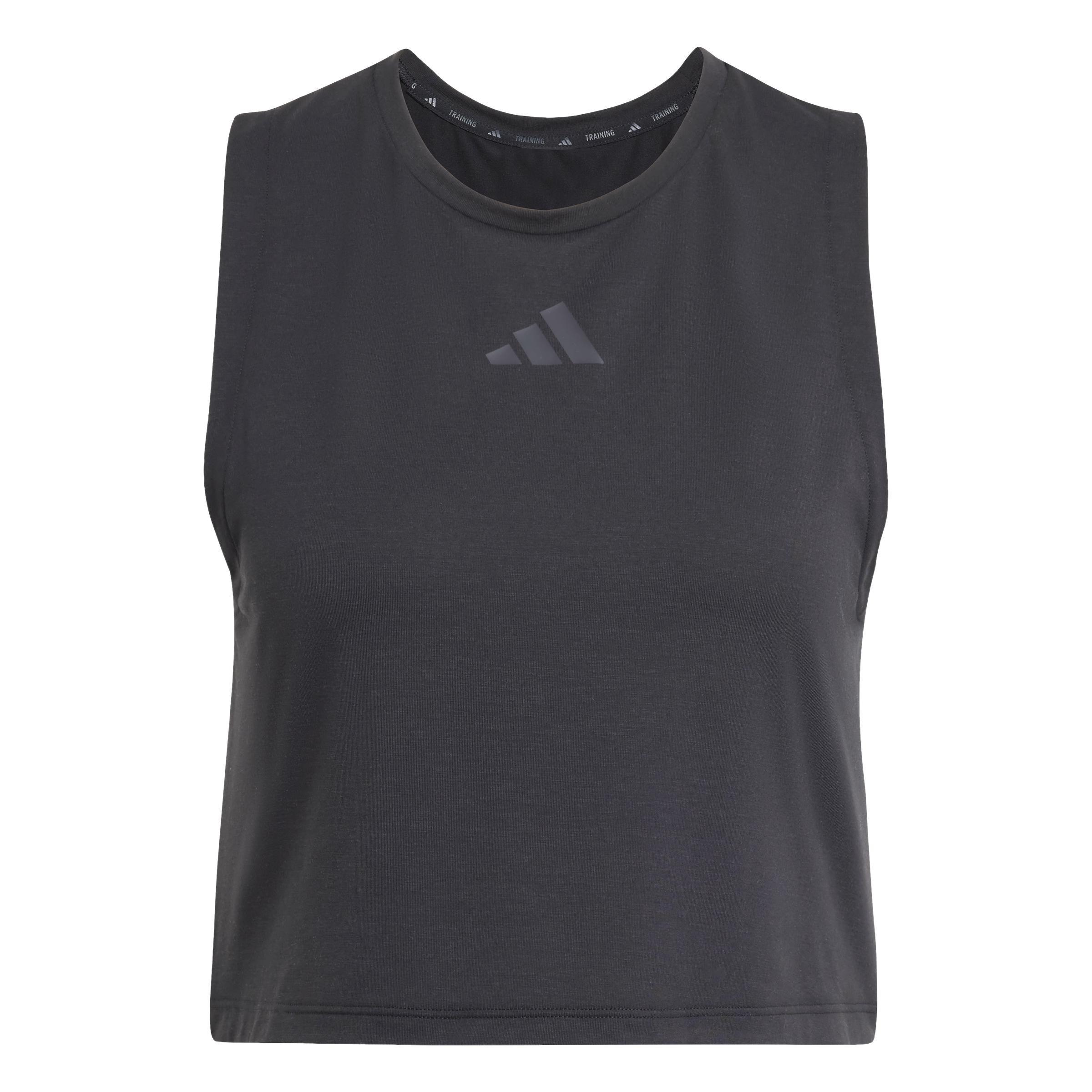 Power 3-Stripes Boxy Tank Top, Black, A901_ONE, large image number 0