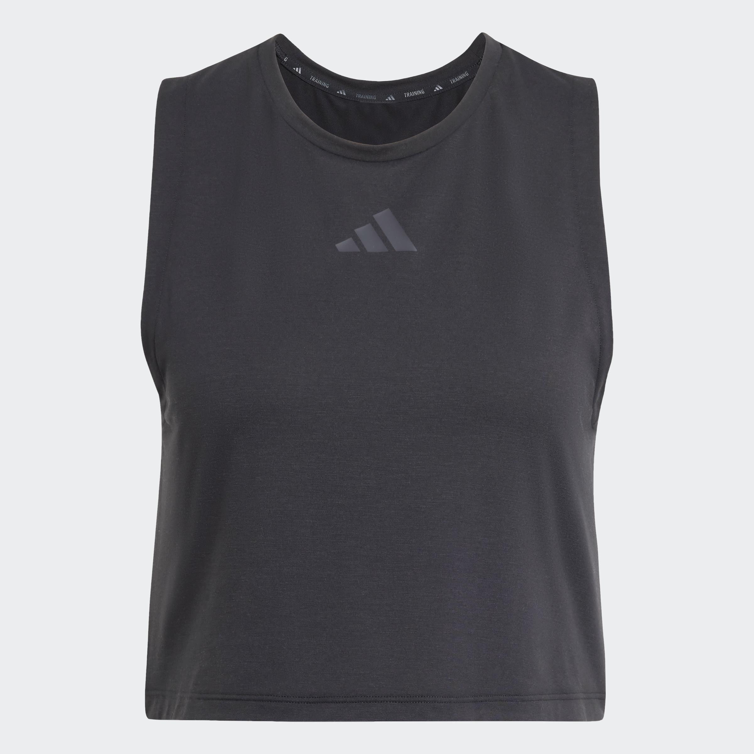 Power 3-Stripes Boxy Tank Top, Black, A901_ONE, large image number 1