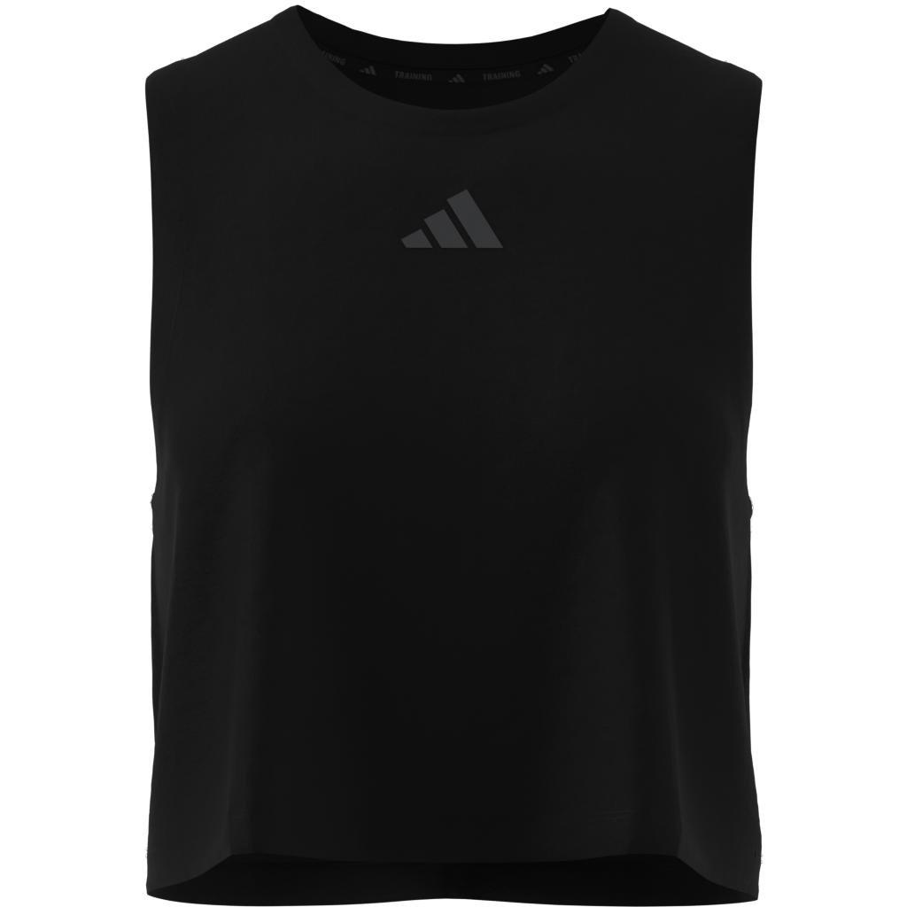 Power 3-Stripes Boxy Tank Top, Black, A901_ONE, large image number 8