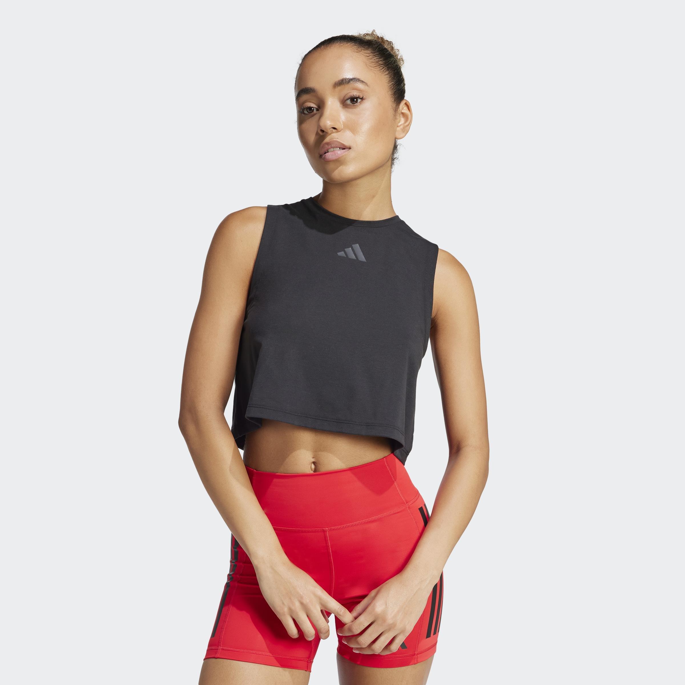 Power 3-Stripes Boxy Tank Top, Black, A901_ONE, large image number 14