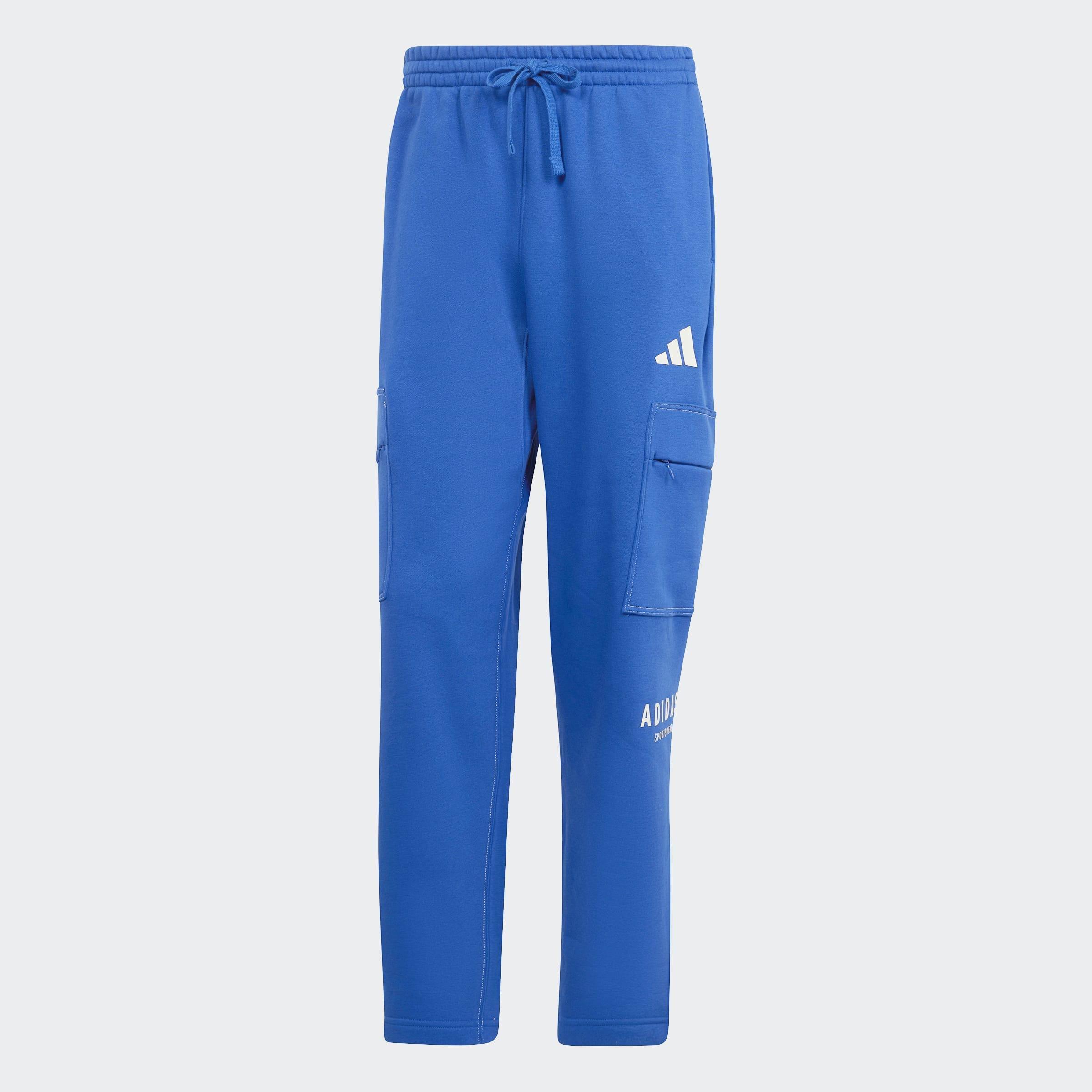 ALL SZN Fleece Graphic Loose Cargo Pants, Blue, A901_ONE, medium