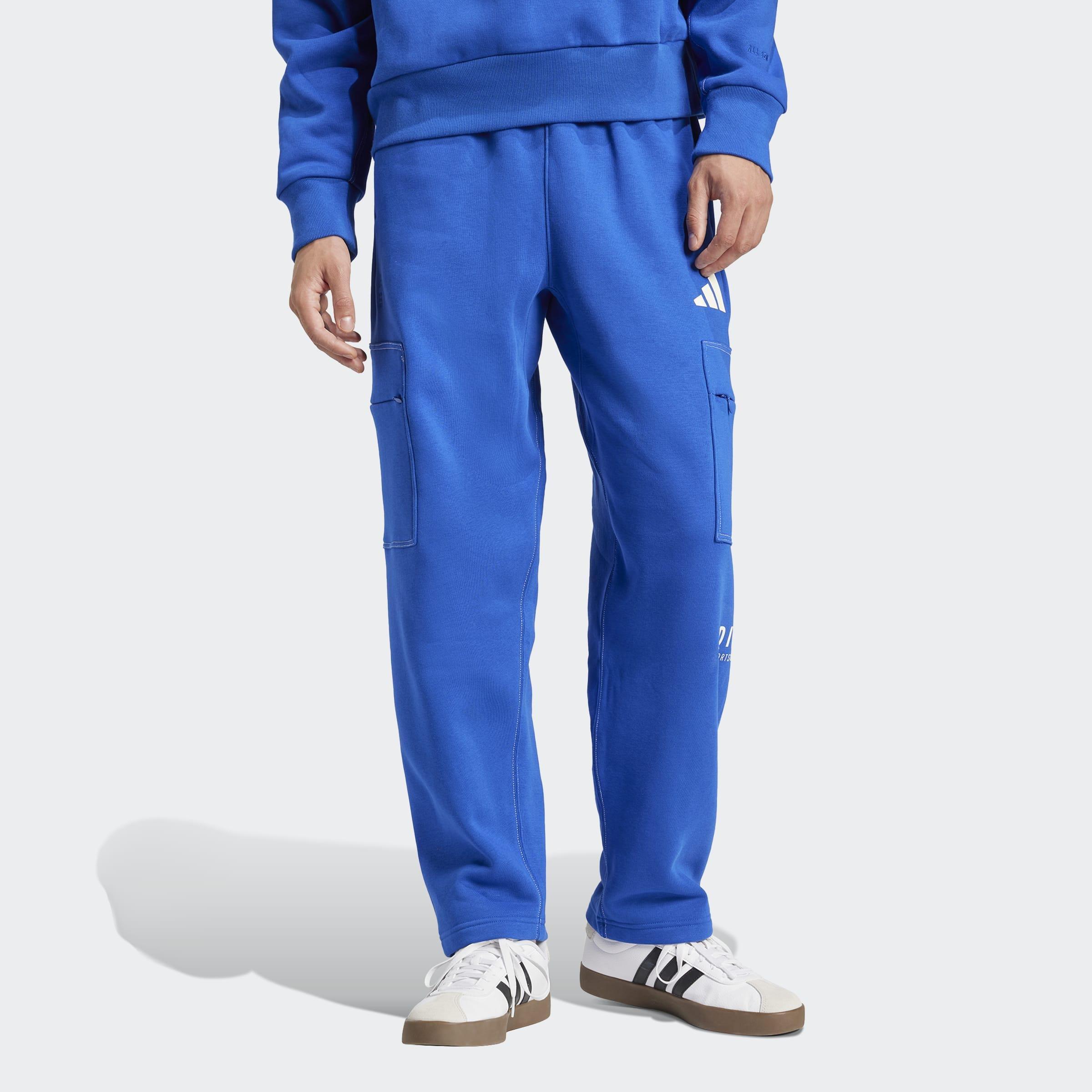 ALL SZN Fleece Graphic Loose Cargo Pants, Blue, A901_ONE, large image number 5