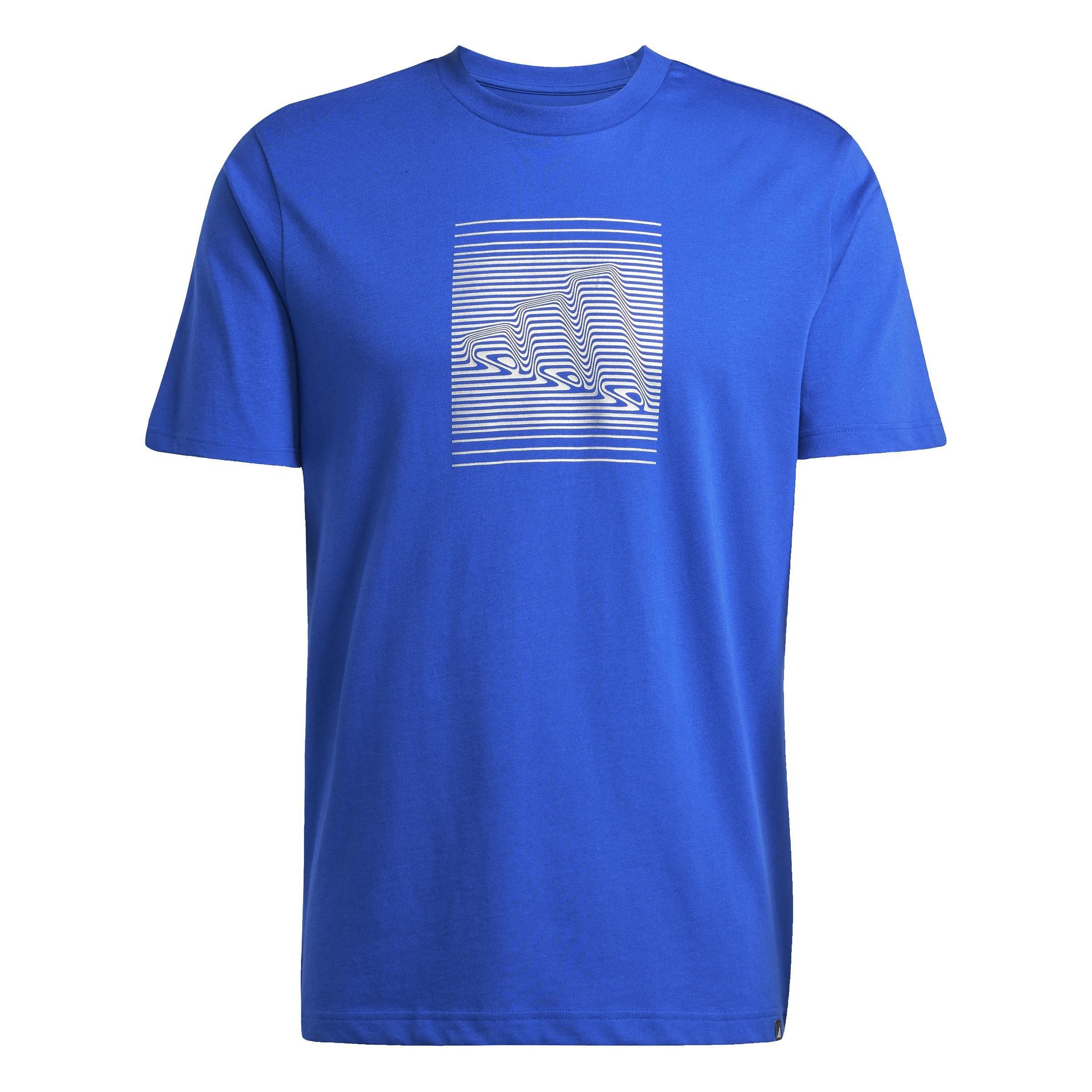 Tech Metallic Graphic T-Shirt, Blue, A901_ONE, large image number 0