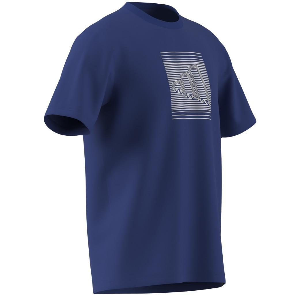 Tech Metallic Graphic T-Shirt, Blue, A901_ONE, large image number 6