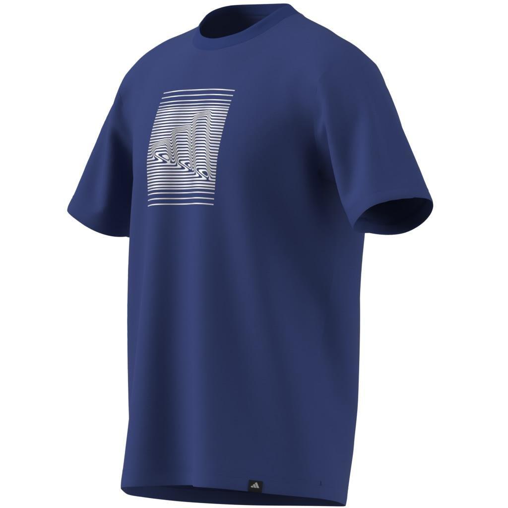 Tech Metallic Graphic T-Shirt, Blue, A901_ONE, large image number 8