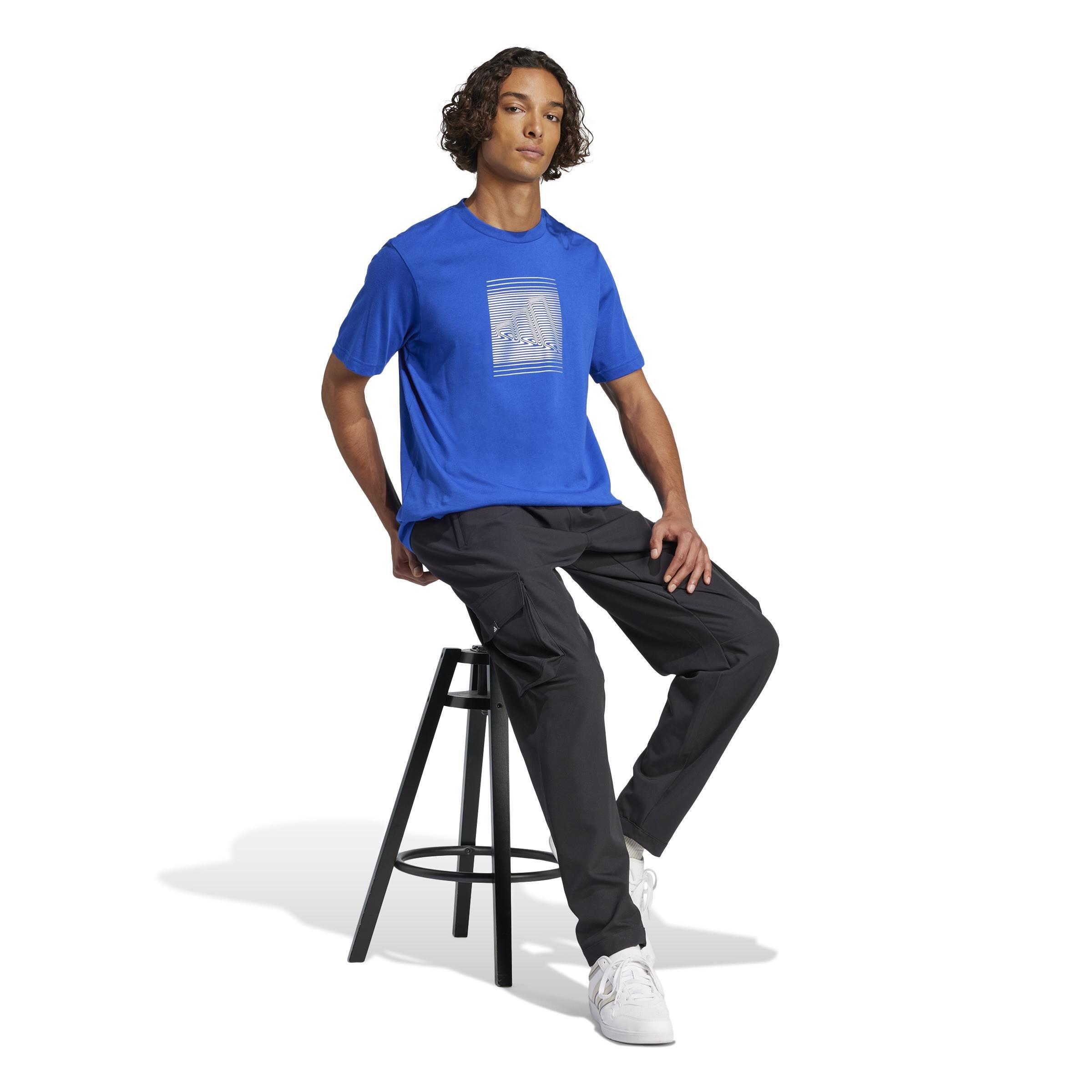 Tech Metallic Graphic T-Shirt, Blue, A901_ONE, large image number 11